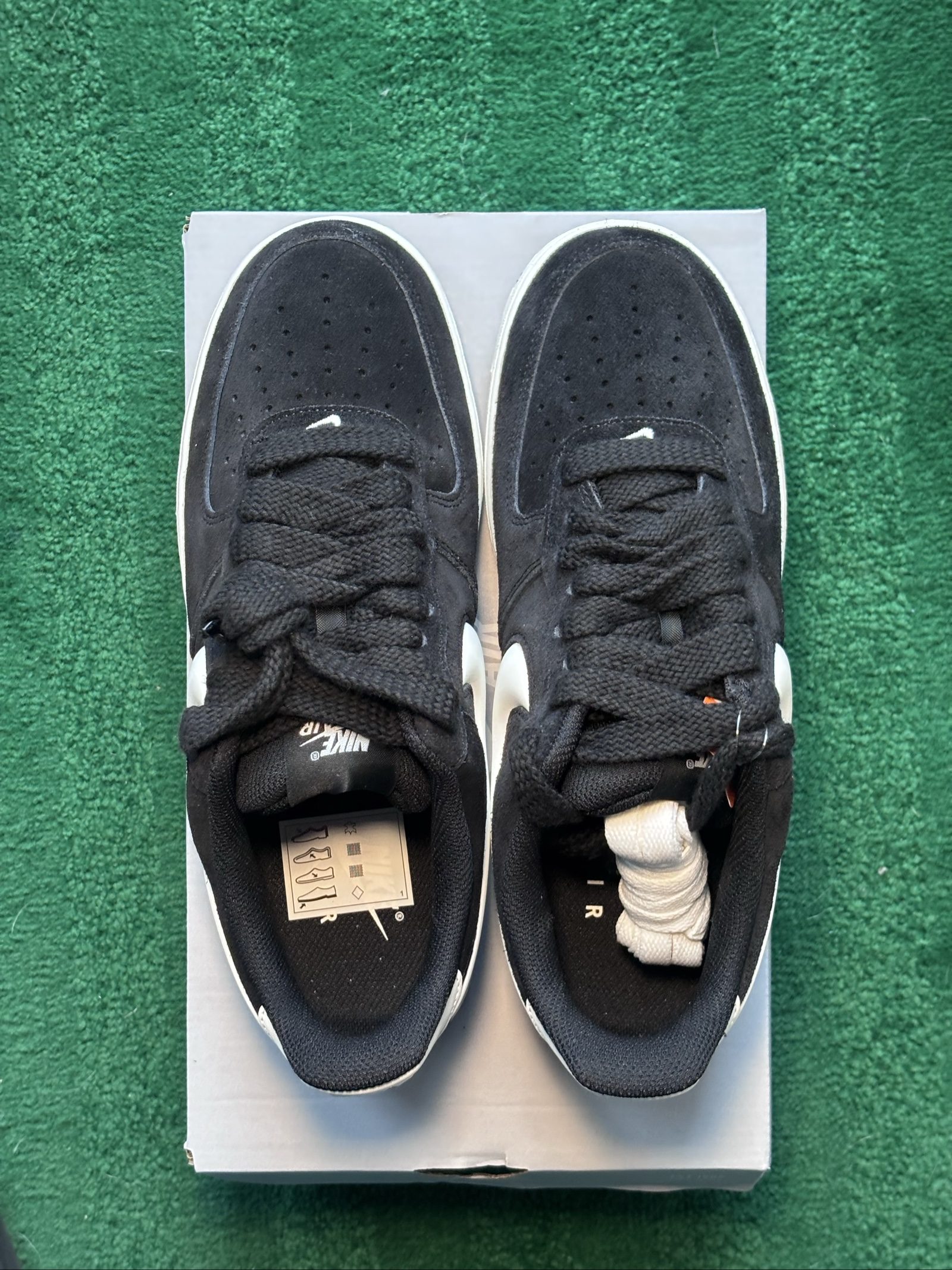 Uk 8 Nike Air Force 1 '07 LV8 | Black Sail IU7592-001 | New image 3