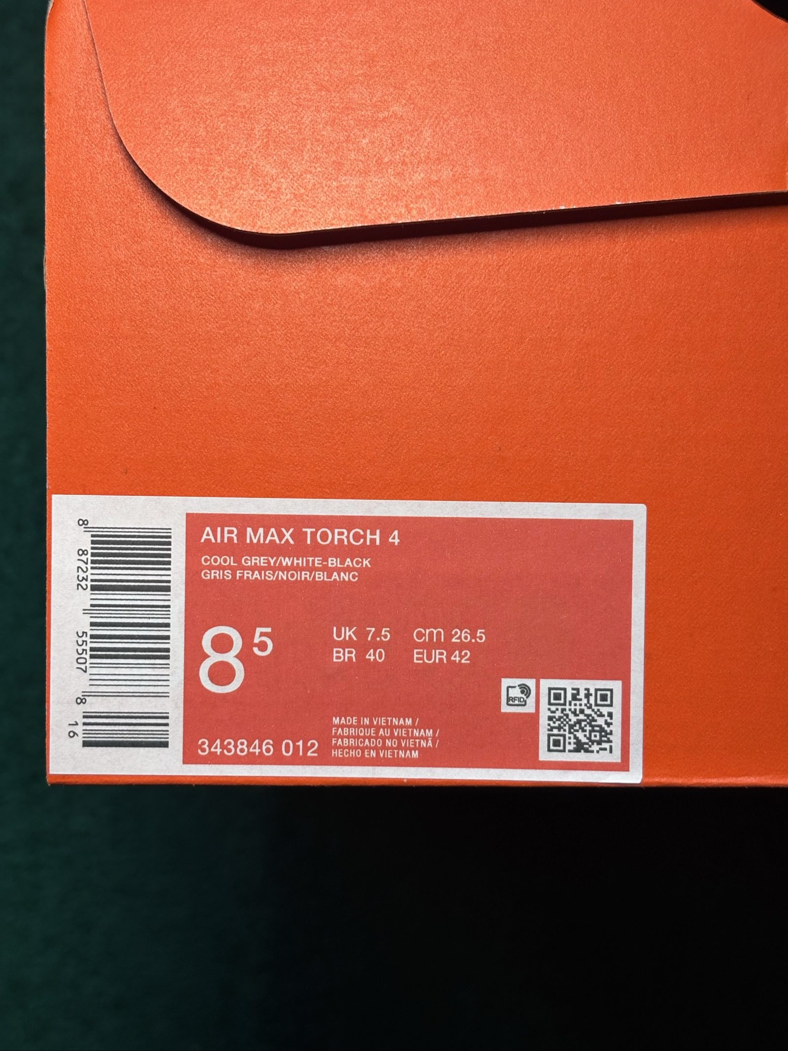 Size UK 7.5 Nike Air Max Torch 4 | Cool Grey 343846-012 | New image 6