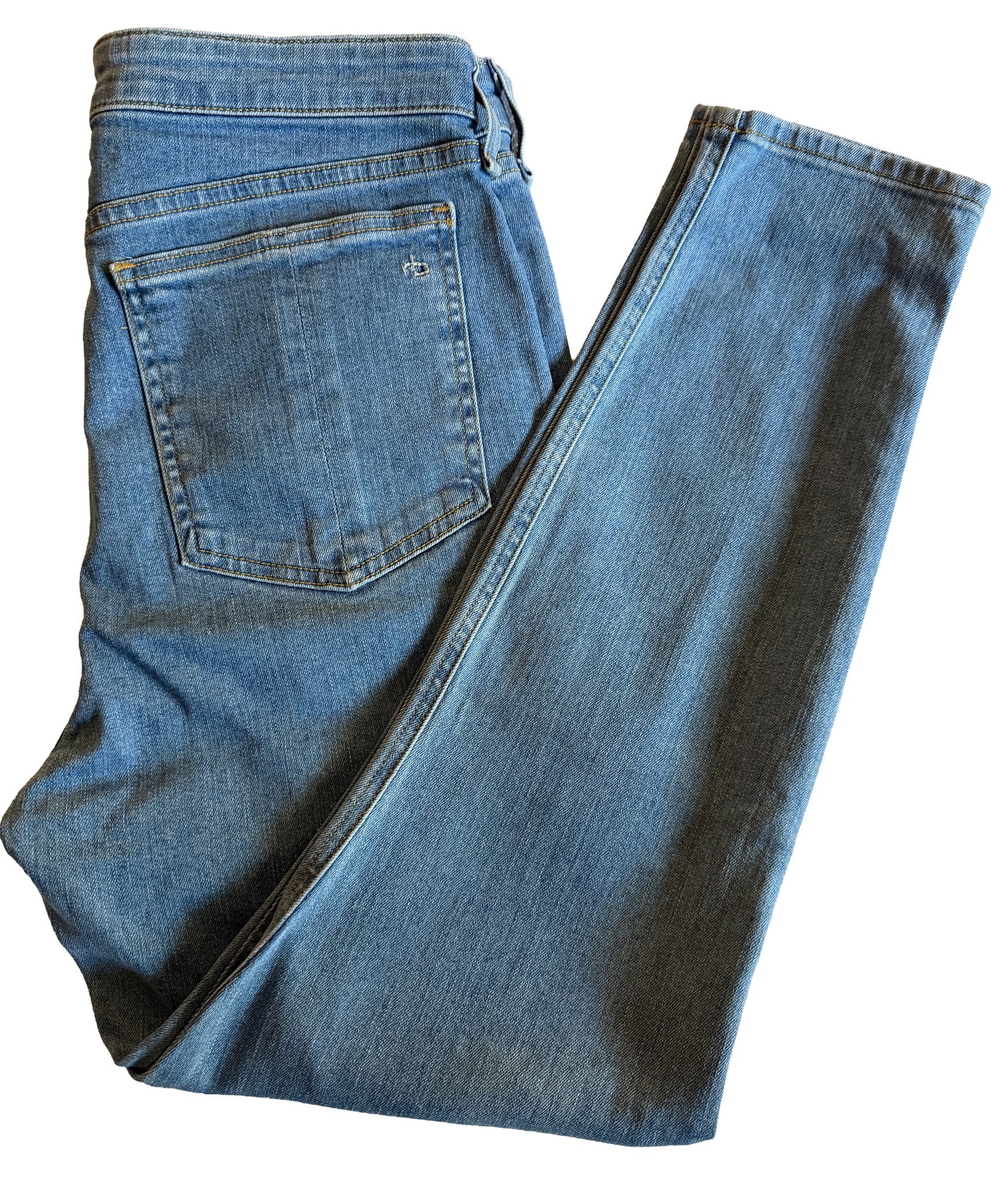 rag & bone Blue Nina High-Rise Ankle Skinny Jeans Size 30