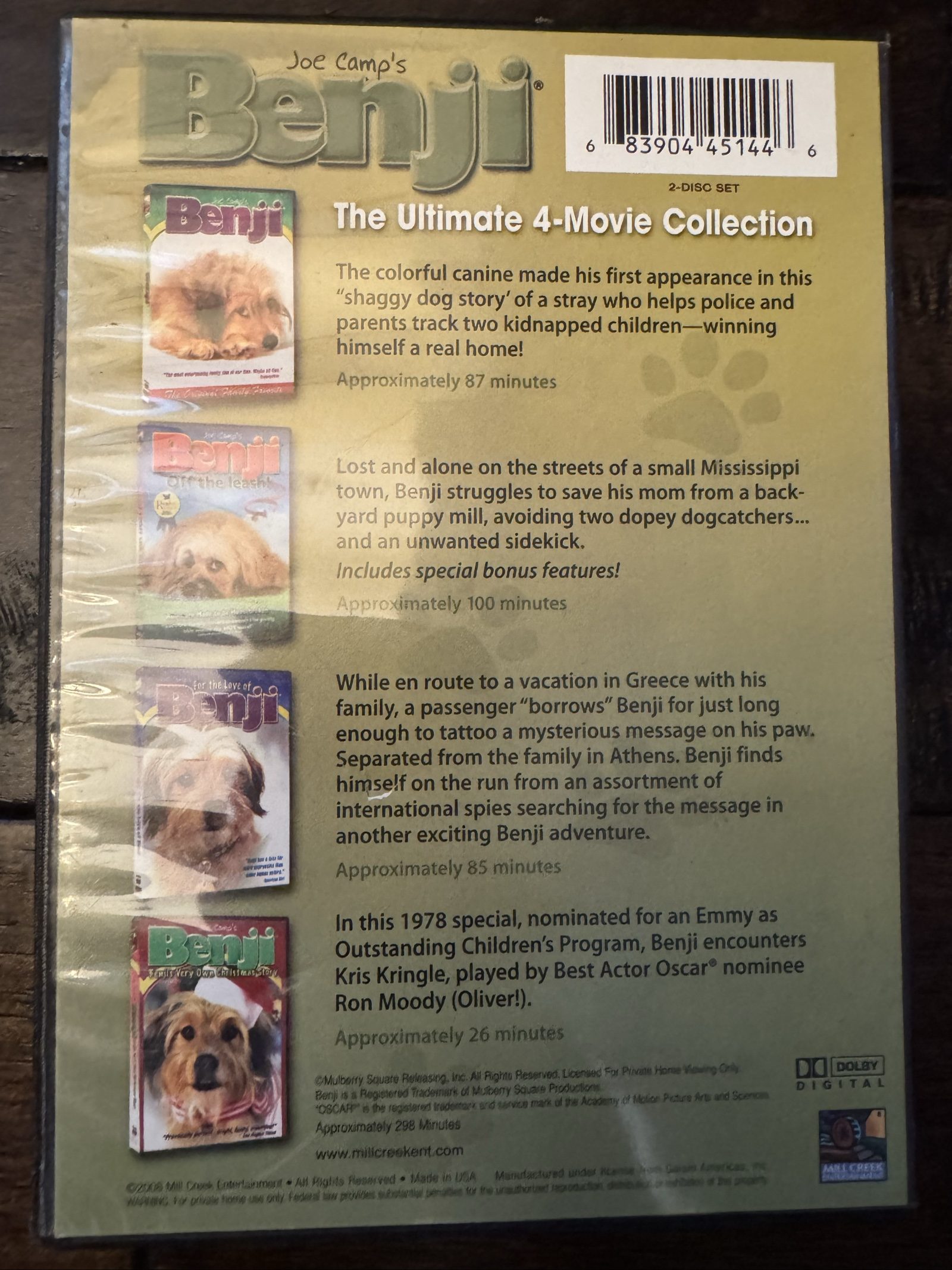 DRAFT READY Joe Camp’s For the Love of Benji DVD Family Movie image 2