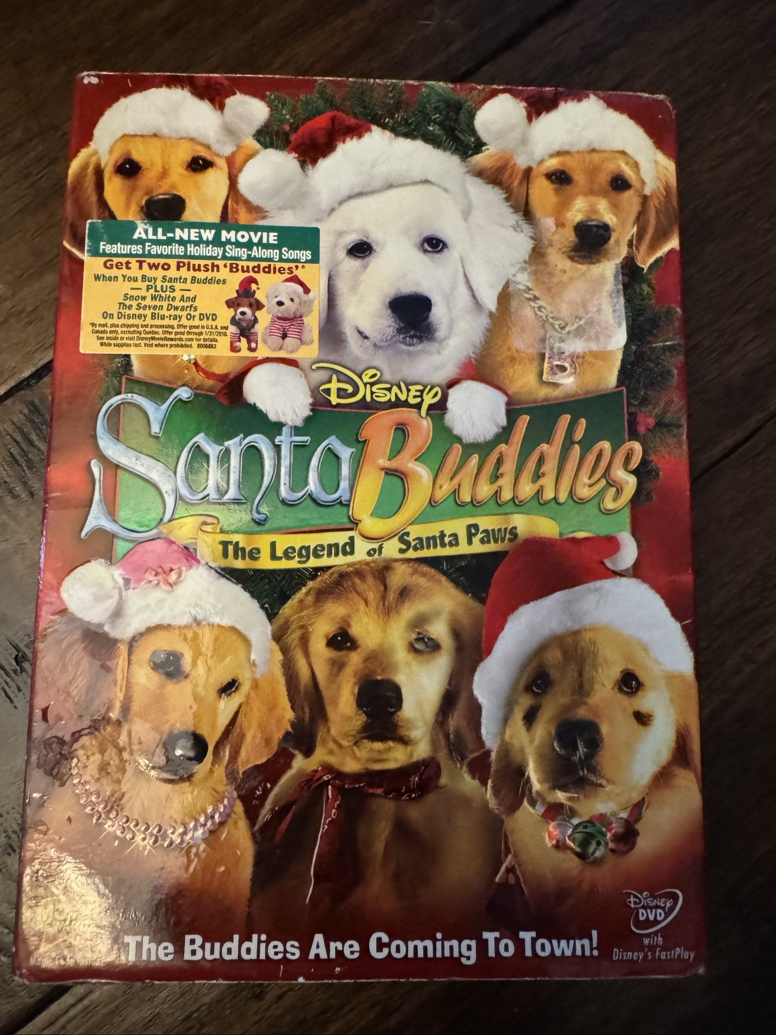 Disney Santa Buddies The Legend of Santa Paws DVD Christmas Holiday Movie
