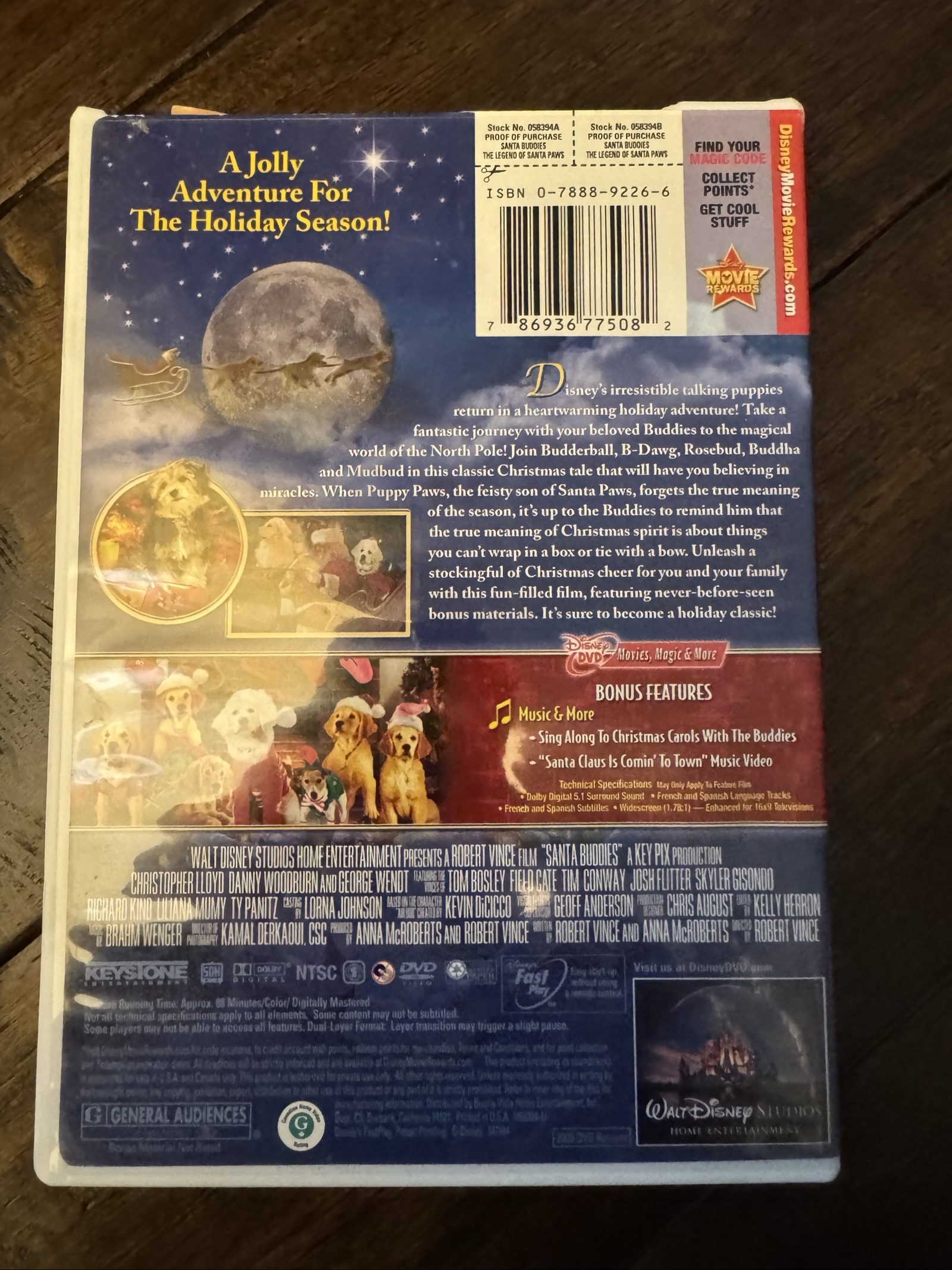 Disney Santa Buddies The Legend of Santa Paws DVD Christmas Holiday Movie image 3