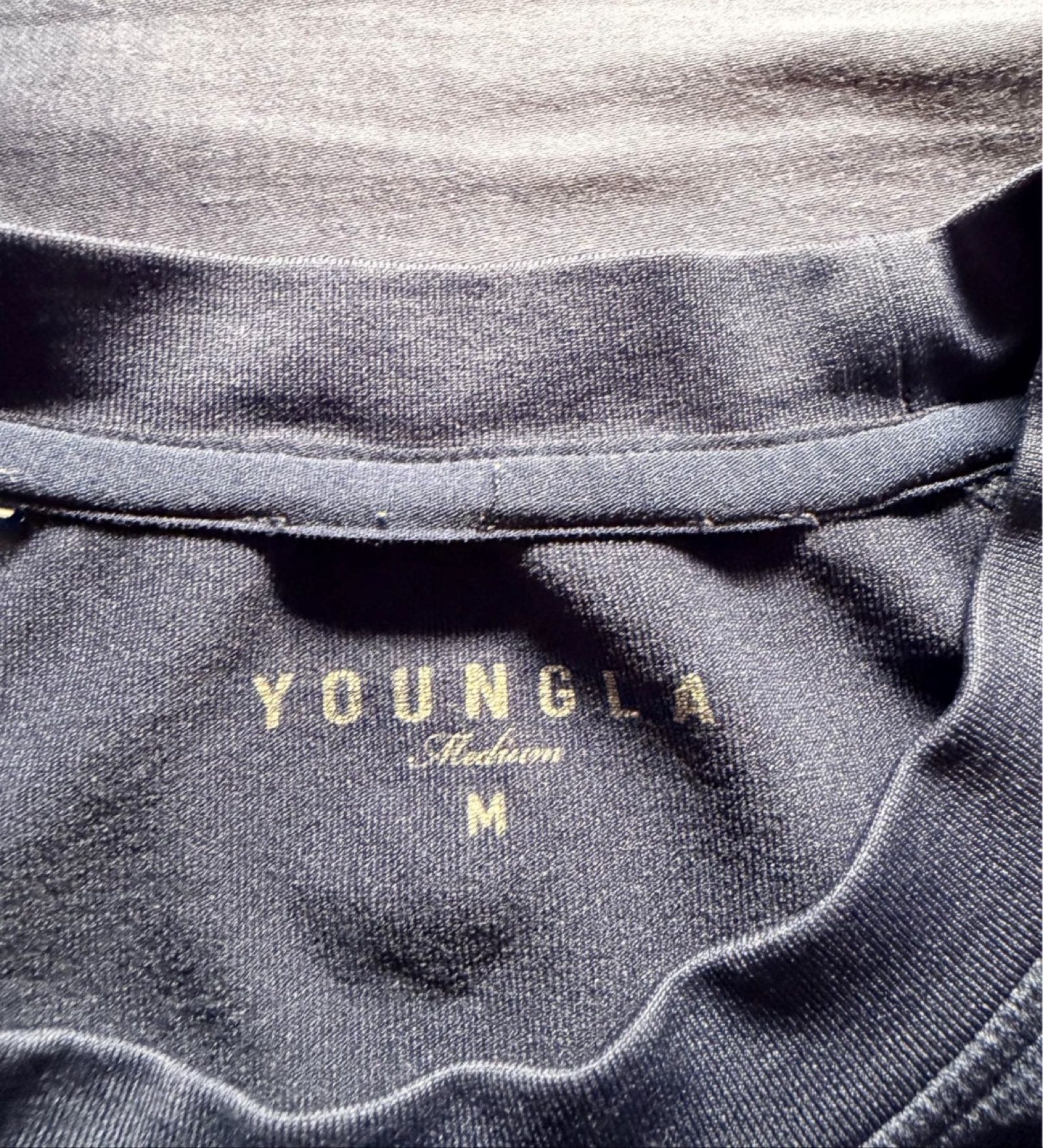 YoungLA Navy Crewneck Sweatshirt Medium image 2