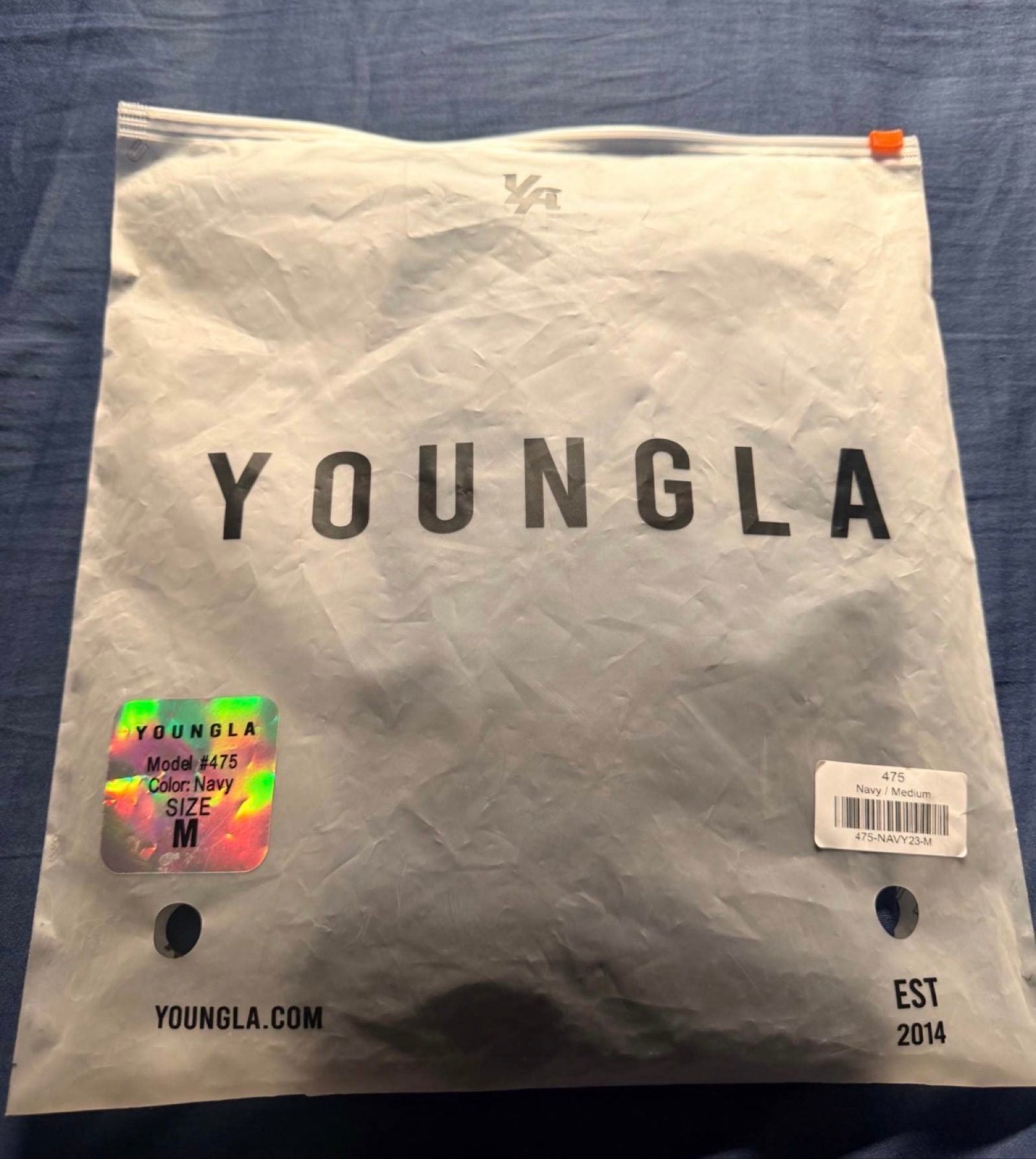 YoungLA Navy Crewneck Sweatshirt Medium image 6