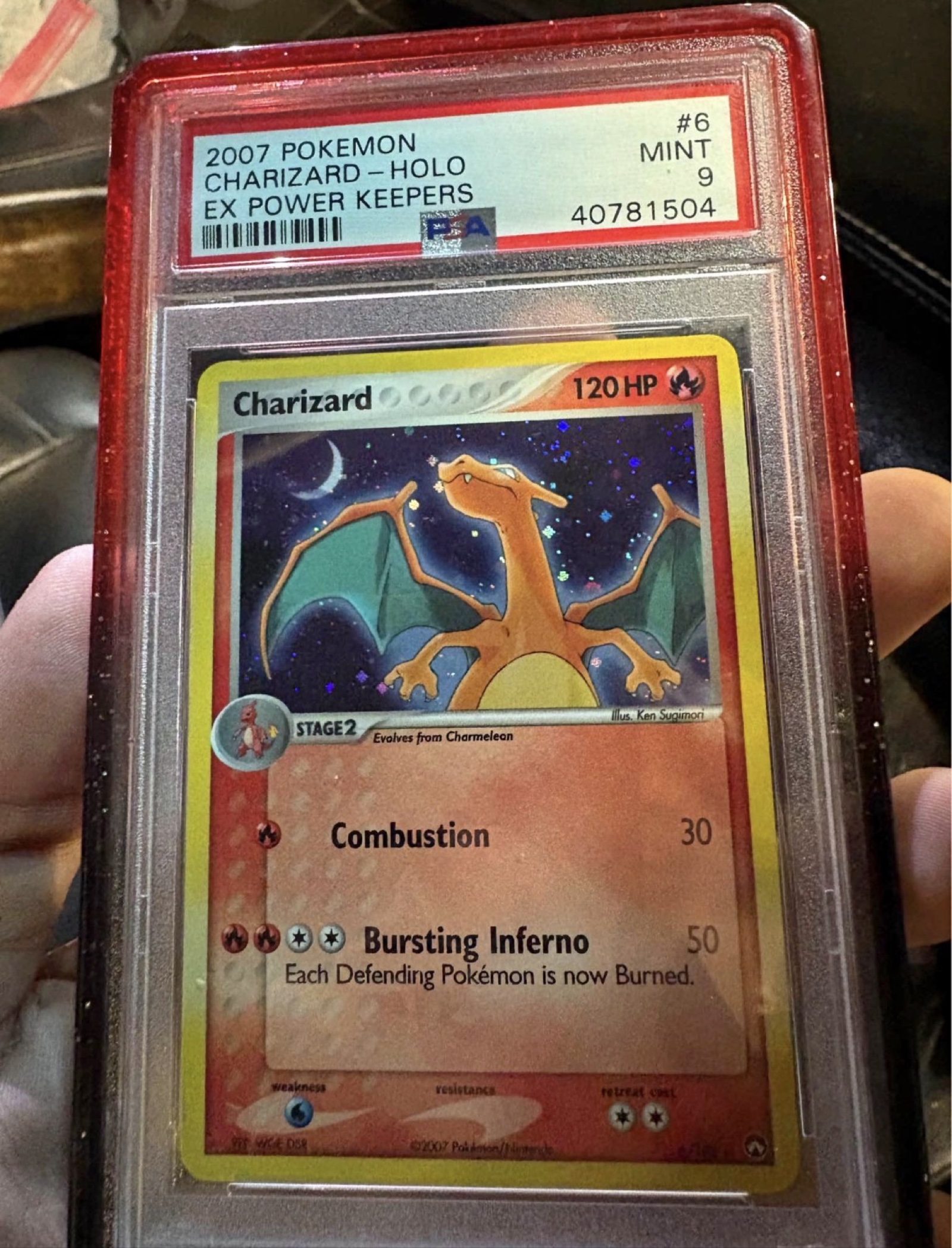 2007 Pokemon Charizard Holo EX Power Keepers Mint 9 PSA Card