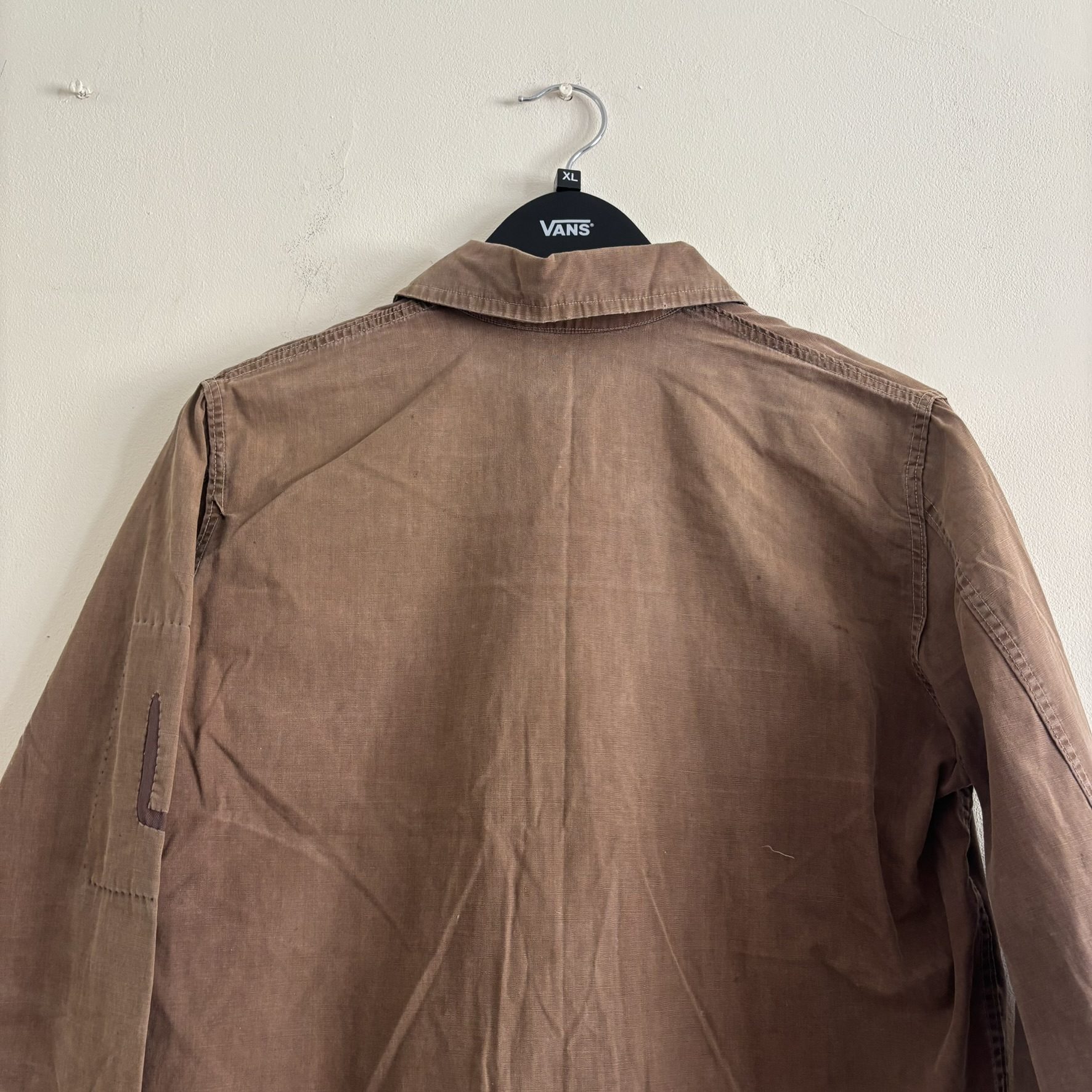 RARE Vintage 40s Canadian Made Spring Loaded Crown Cropped Work Jacket Brown S image 10