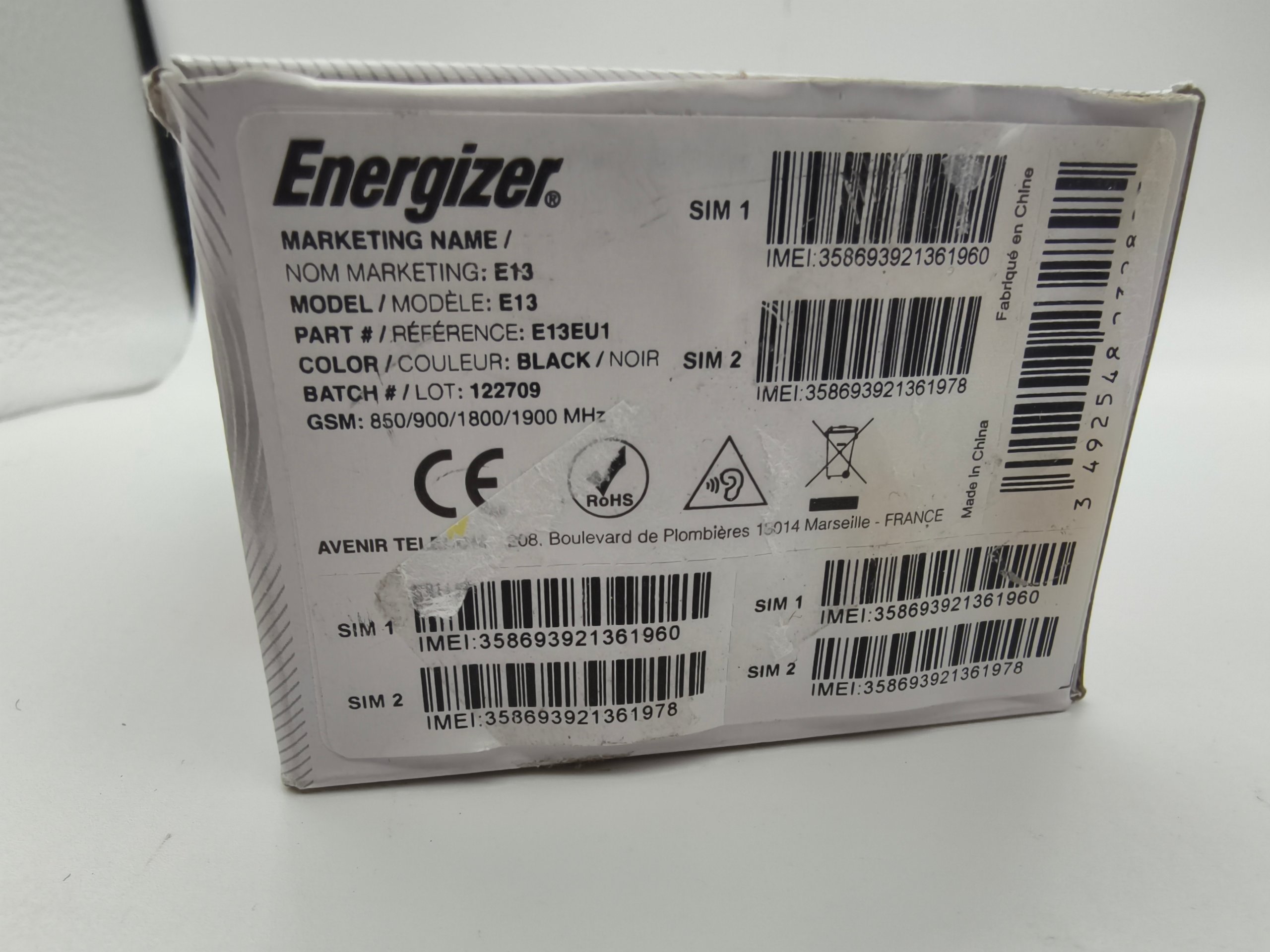 Telefono Energizer Nero Mobile E13 Cellulare 2G Doppia SIM radio FM image 6