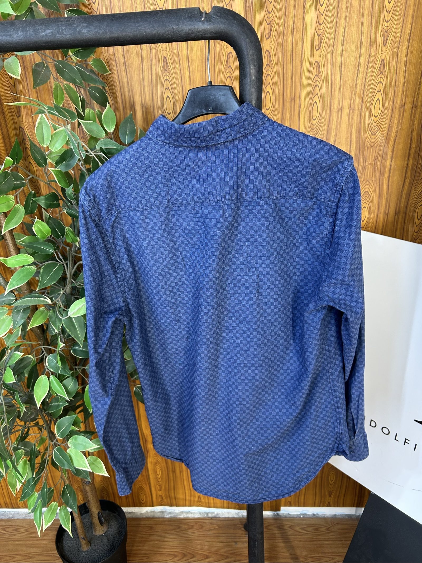 Levi's Uomo Camicia Blu a Quadretti Taglia S Cotone image 5
