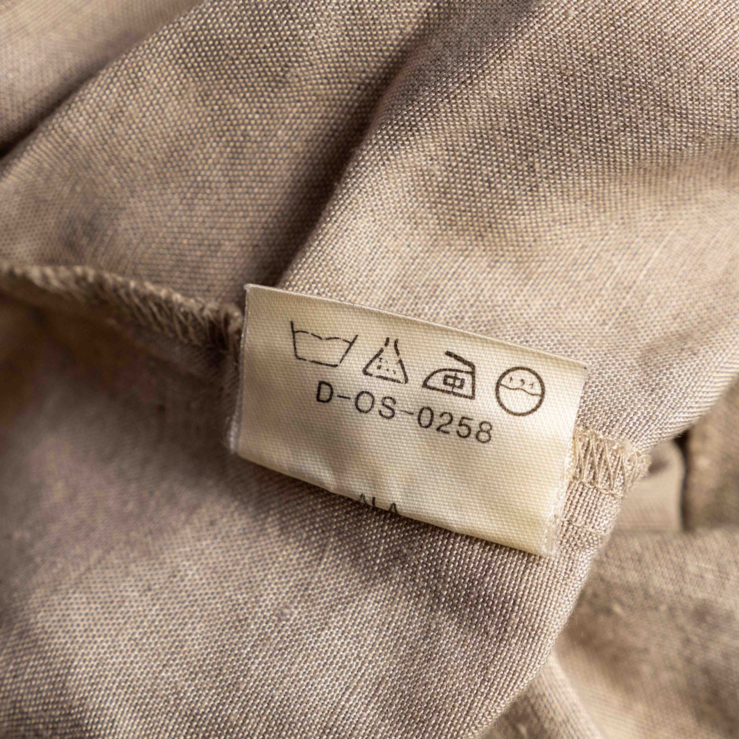 Jaeger 36in Beige Linen Button Front Top Pre-Owned image 5