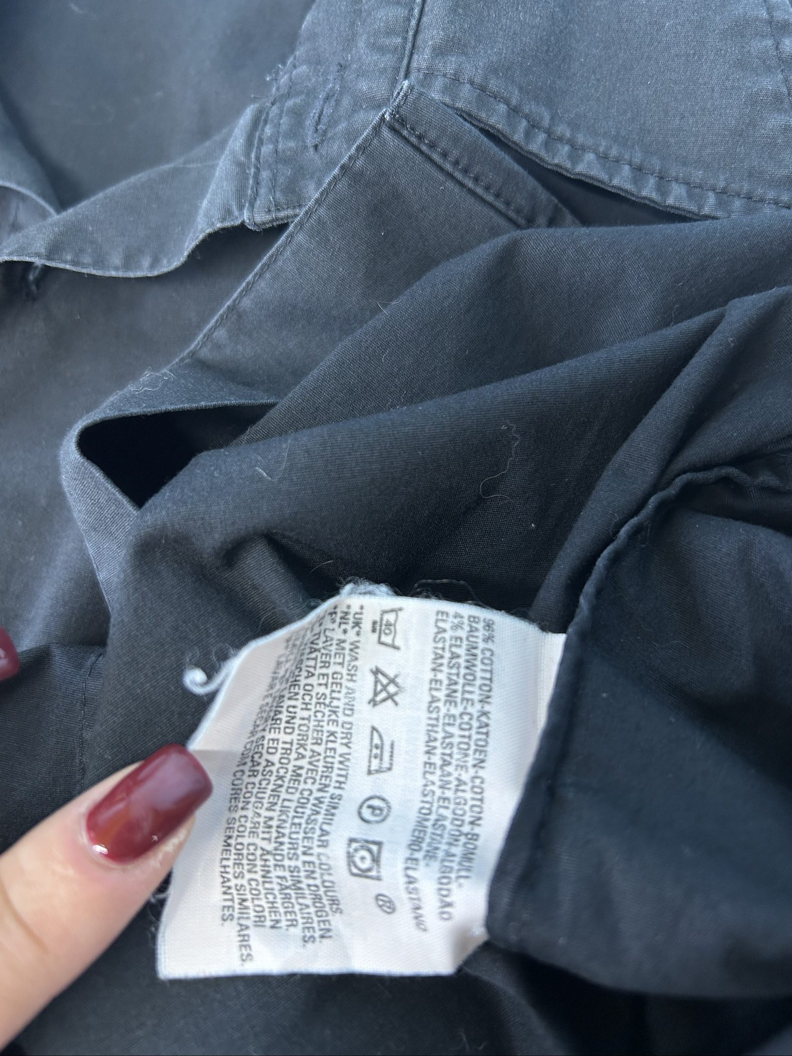Levi's Red Tab Camicia Nera Uomo Taglia M Classica image 6