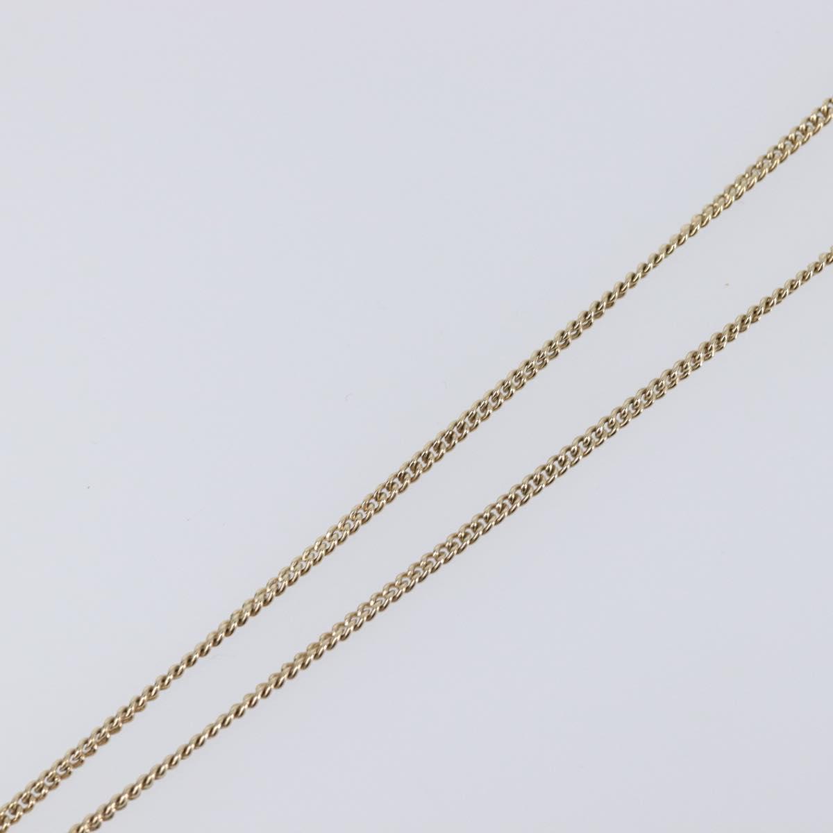 CHANEL Necklace metal Gold CC Auth 205465M image 5