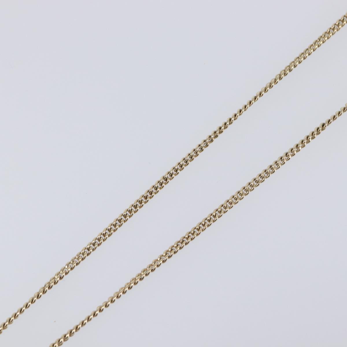 CHANEL Necklace metal Gold CC Auth 205465M image 6