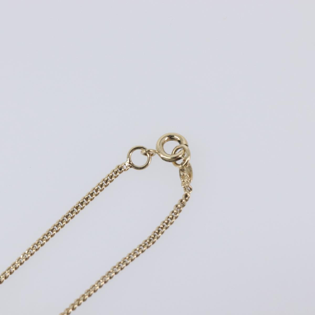 CHANEL Necklace metal Gold CC Auth 205465M image 7