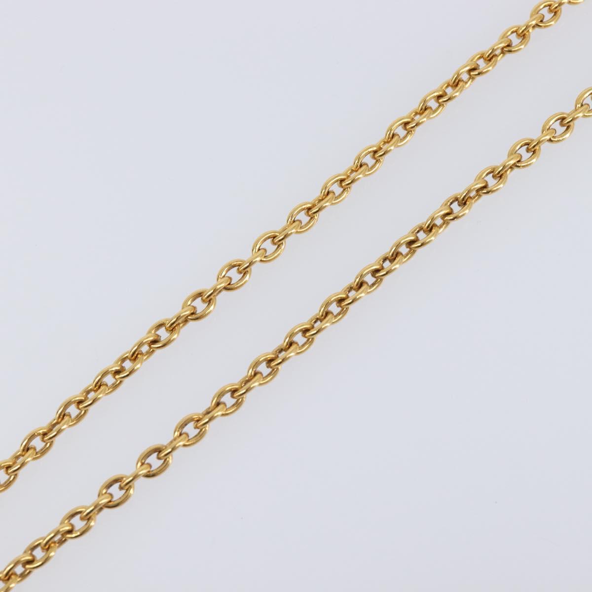 CHANEL Necklace metal Gold CC Auth 205470M image 5
