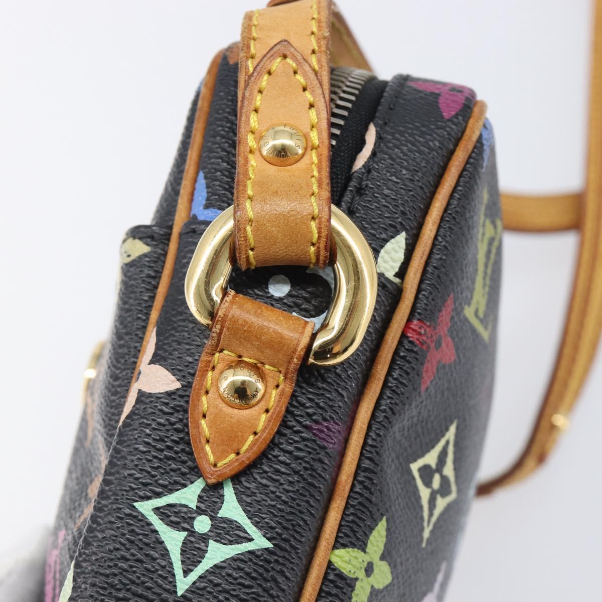 LOUIS VUITTON Monogram Multicolor Lift Shoulder Bag Black M40056 LV Auth BA16206 image 10