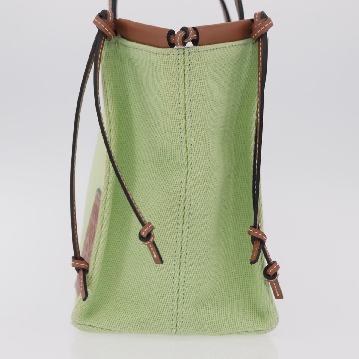 LOEWE Cushion Tote Bag Canvas Green Auth 202499A image 3
