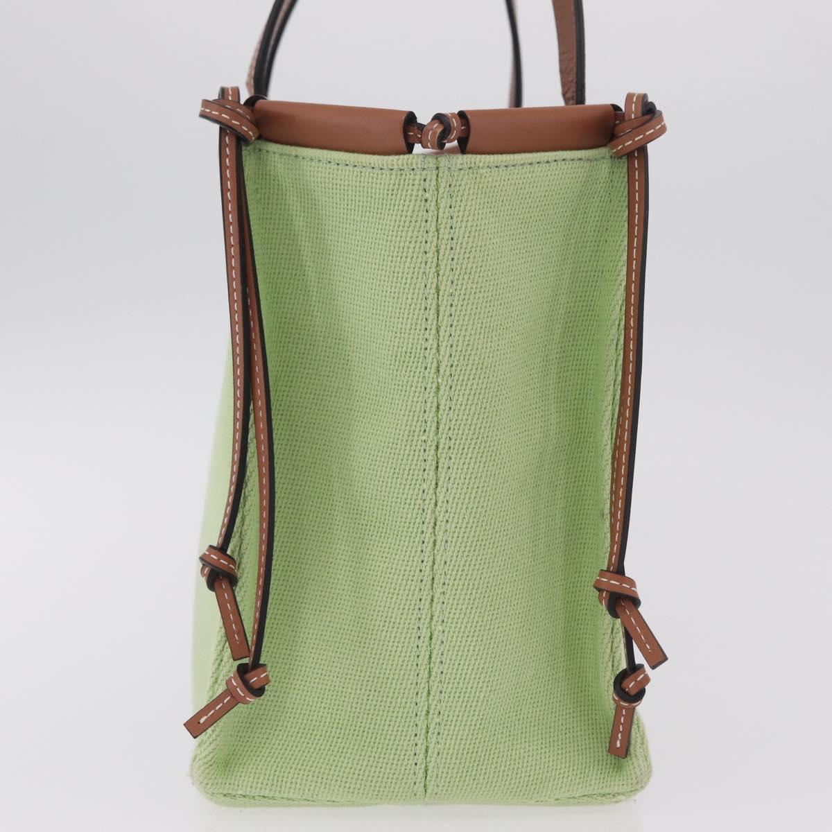 LOEWE Cushion Tote Bag Canvas Green Auth 202499A image 4