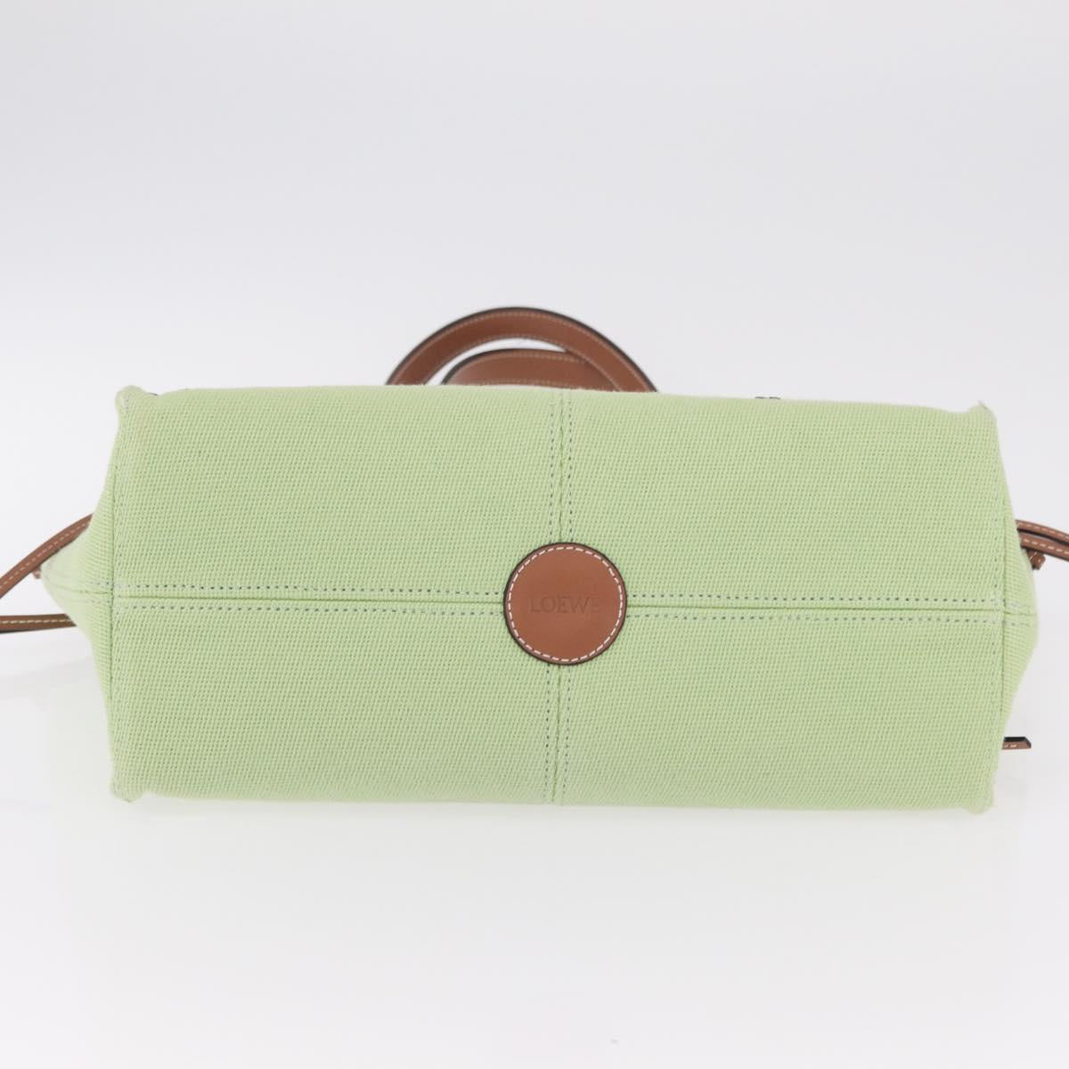 LOEWE Cushion Tote Bag Canvas Green Auth 202499A image 5