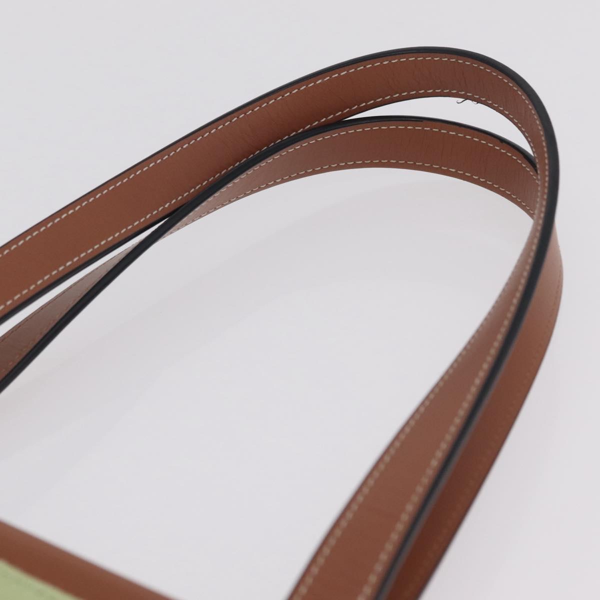 LOEWE Cushion Tote Bag Canvas Green Auth 202499A image 8