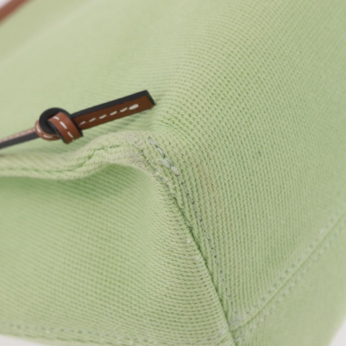 LOEWE Cushion Tote Bag Canvas Green Auth 202499A image 10