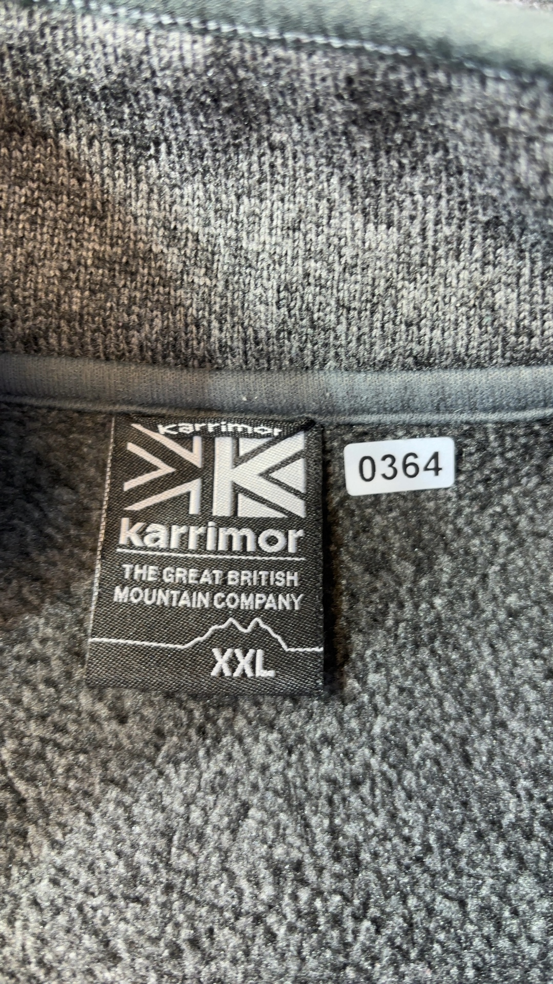Karrimor Grey Men's Fleece 2XL Half Zip Warm Jacket excellent condition image 8