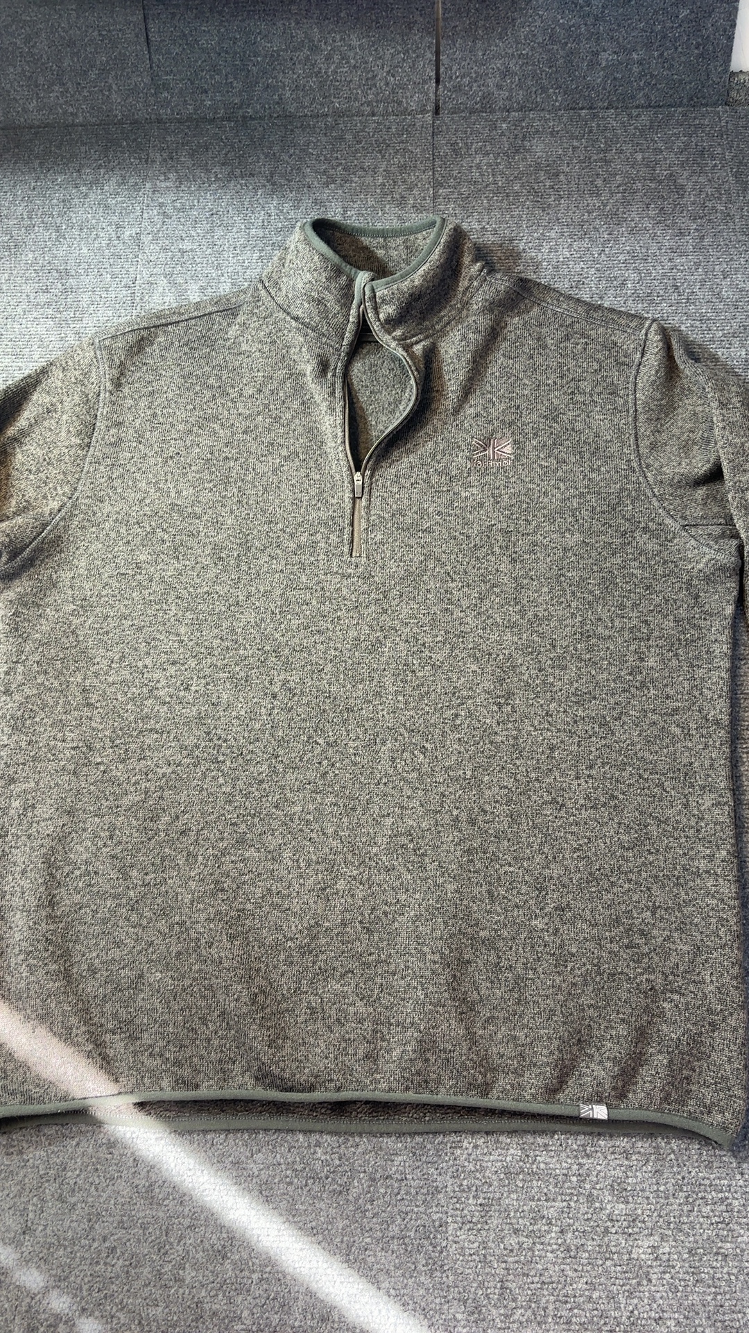 Karrimor Grey Men's Fleece 2XL Half Zip Warm Jacket excellent condition image 2