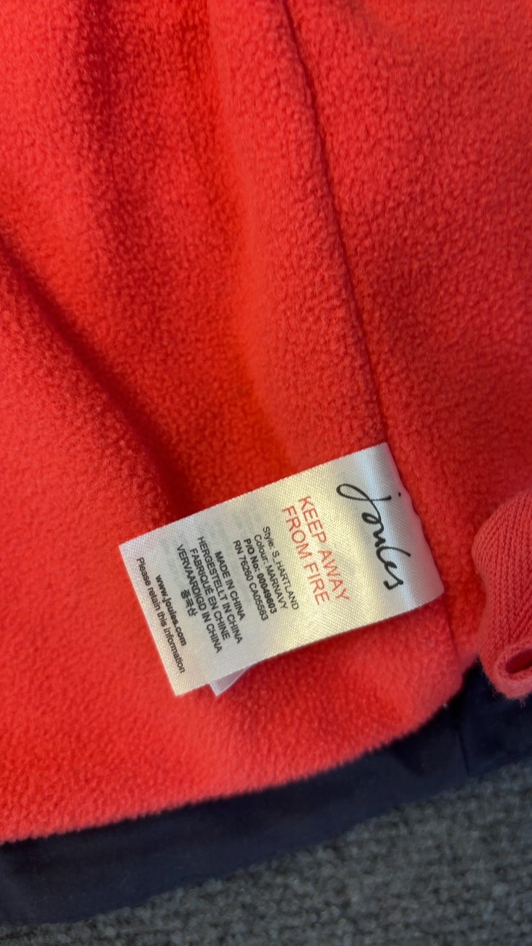 Joules Women's Navy Quilted Fleece-Lined Gilet UK 12 excellent condition image 5