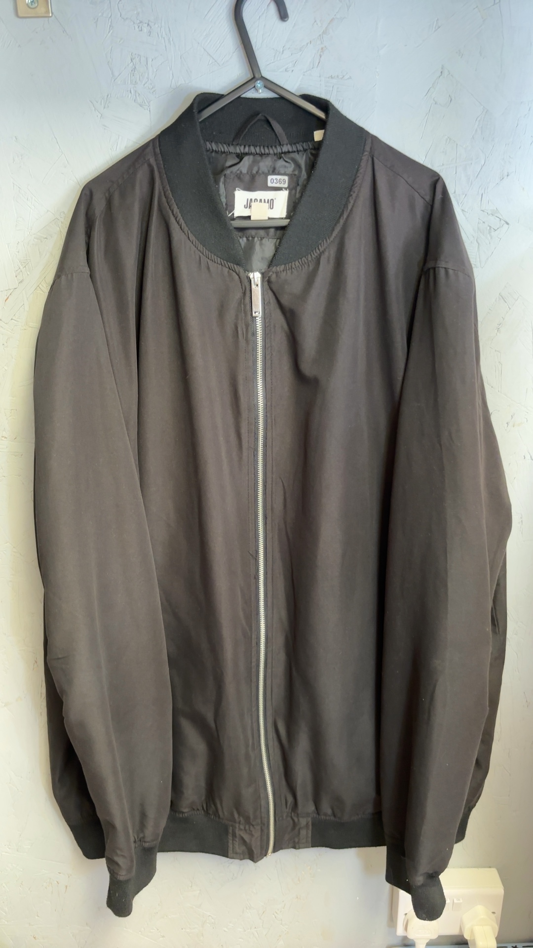 Jacamo Black Bomber Jacket 1XL 48-50 Large Relaxed Fit very good condition