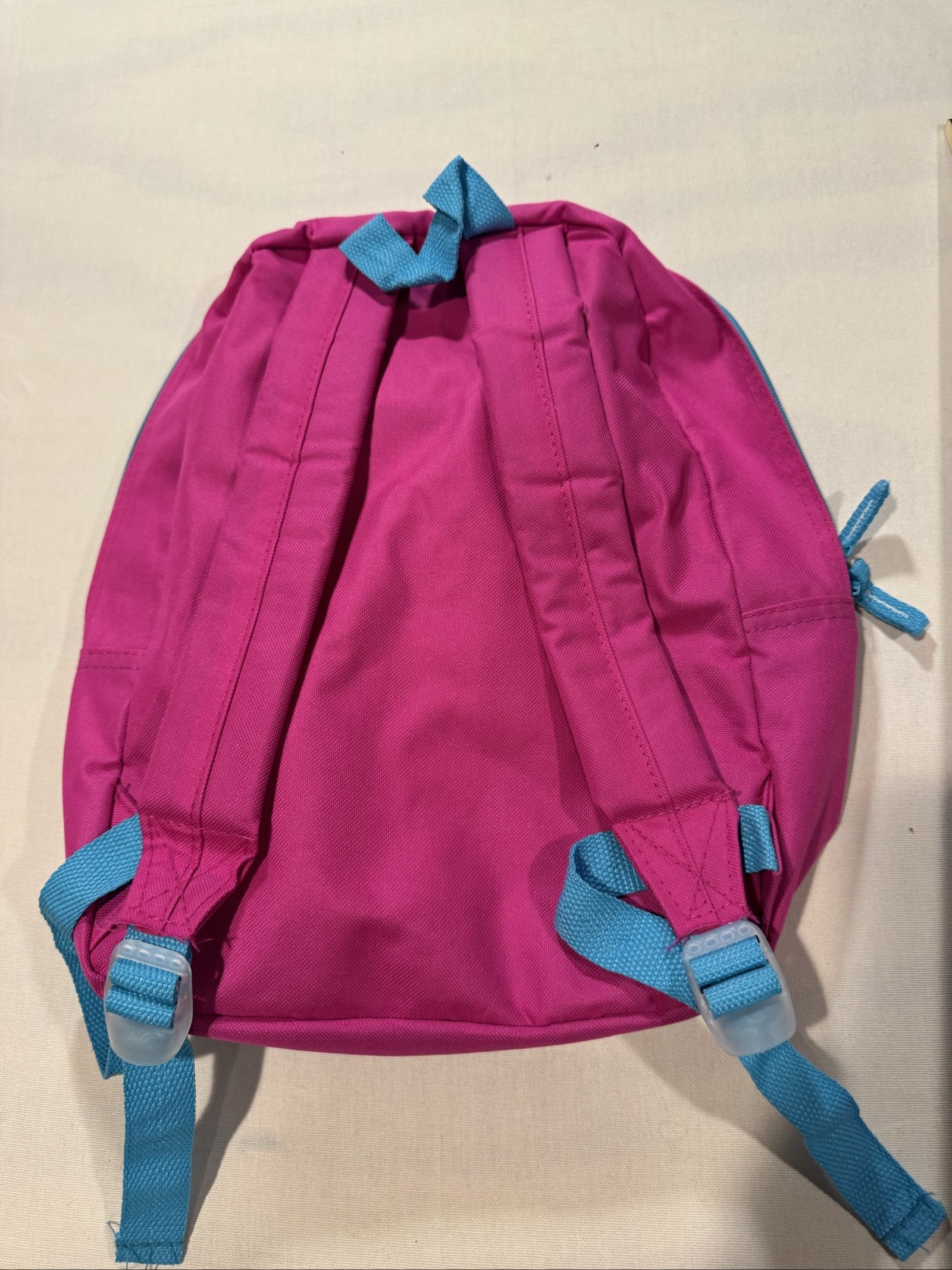 Girls Rainbow Backpack - Pink Multicolor - Adjustable Straps - 14 Inch image 2