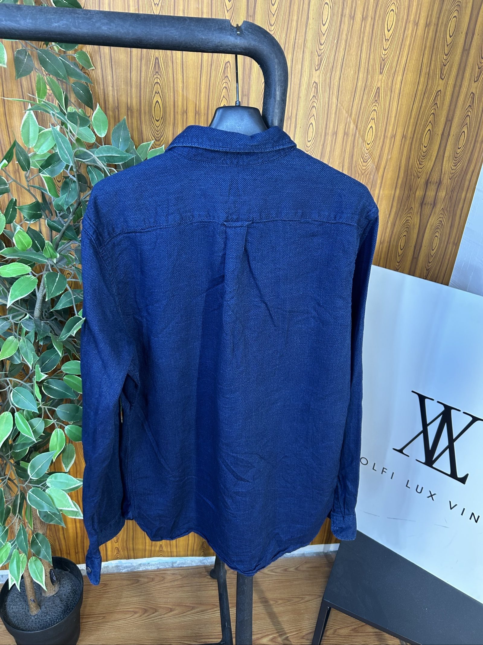 Levi's Blu Camicia Uomo L Tasca Bottoni image 5