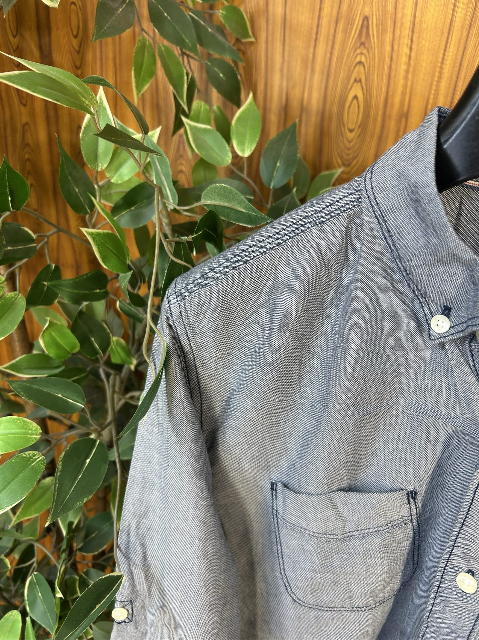 Levi's Uomo Camicia Grigia M Cotone Button-down image 4