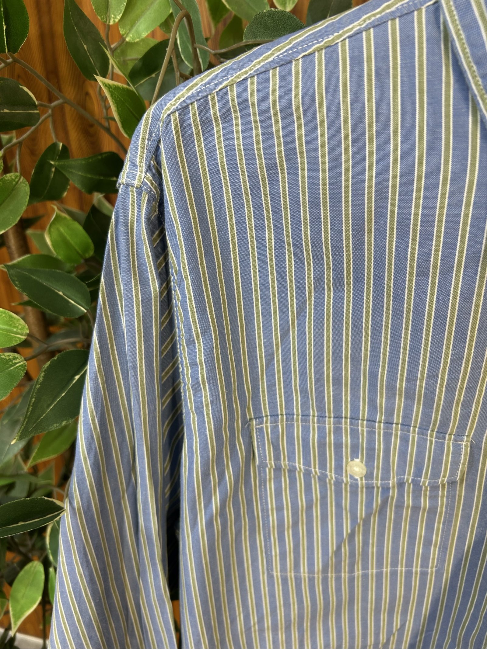Levi's Blu & Verde Camicia Uomo XL Standard Fit a Righe image 4