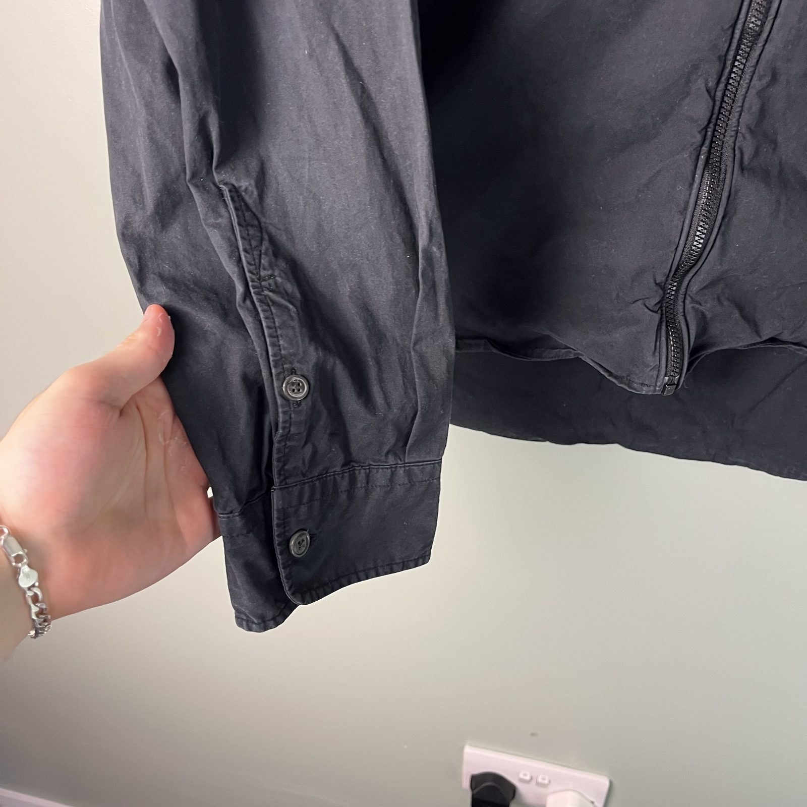 C.P. Company Men Black Zip Front Overshirt image 4