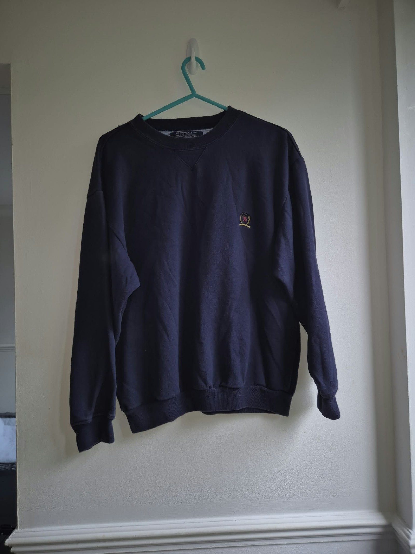 Tommy hilfiger Navy Blue Crewneck Sweatshirt Medium