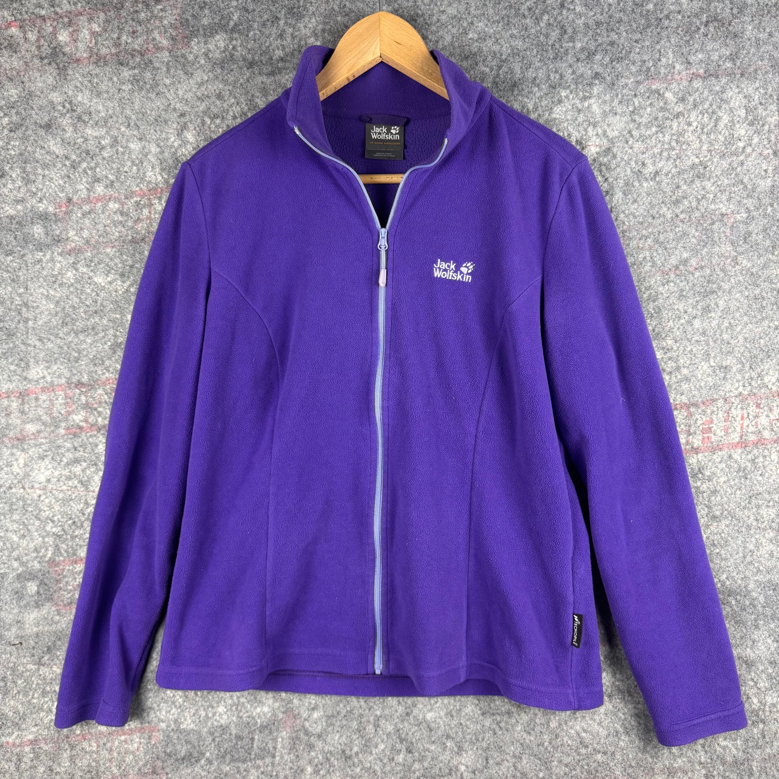 Jack Wolfskin Purple Fleece Jacket Women’s UK 14 (EU L) Polartec Microfleece