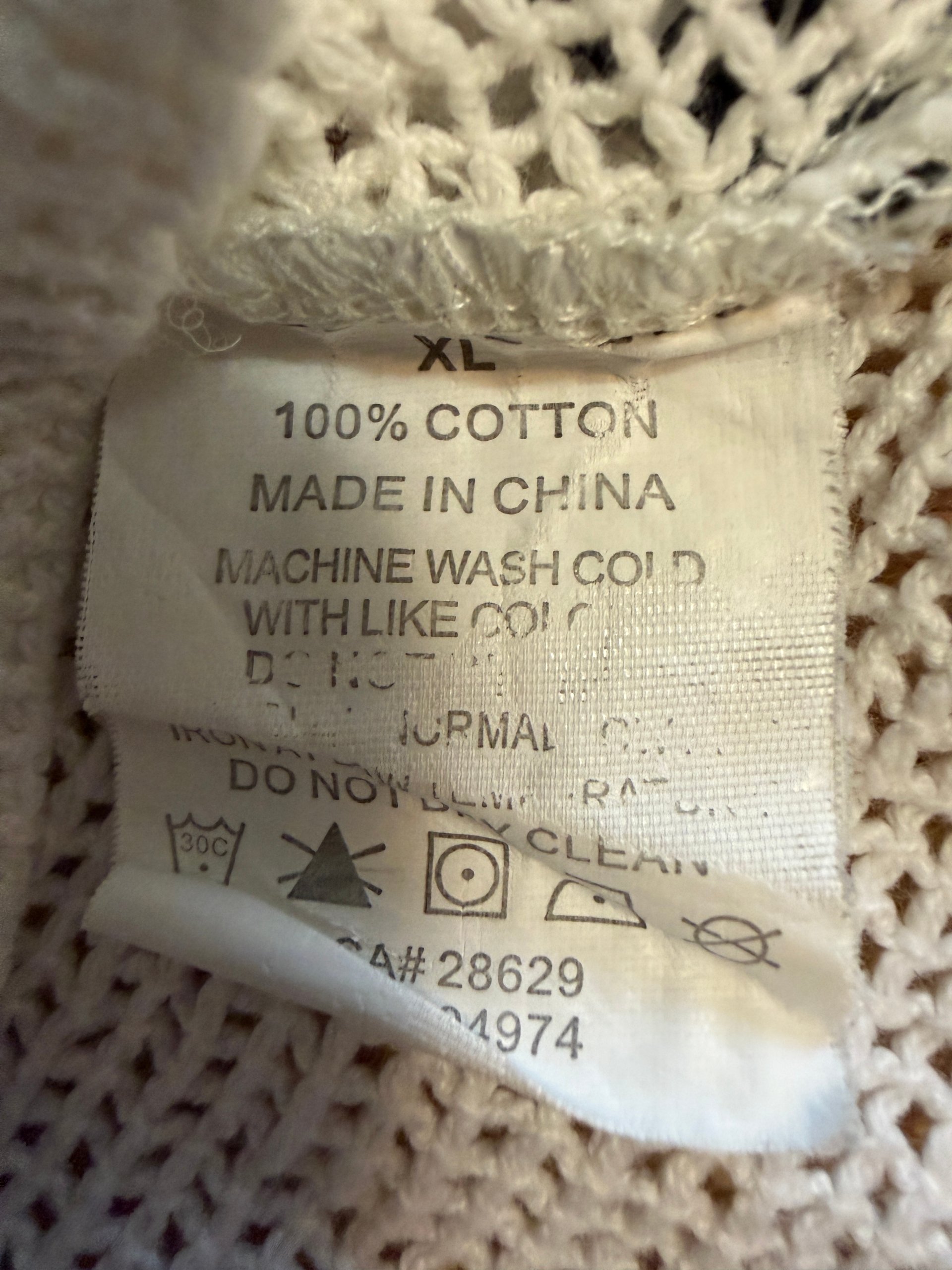 Stussy White Open Knit Mesh Short Sleeve Crewneck Shirt Tee - Size XL image 5