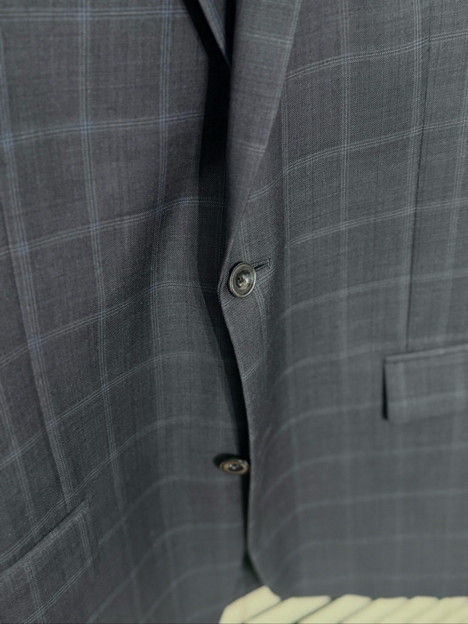 Michael Kors Blue Plaid Suit Jacket Blazer Medium Men's image 3