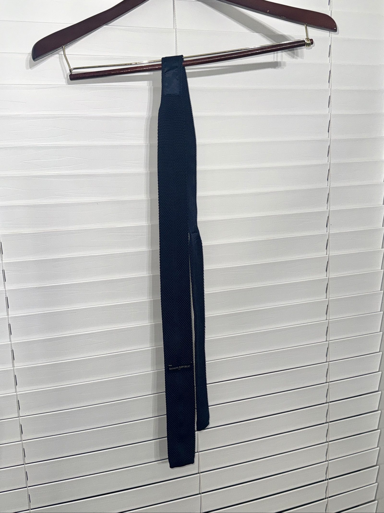 Banana Republic Navy Blue Knit Tie