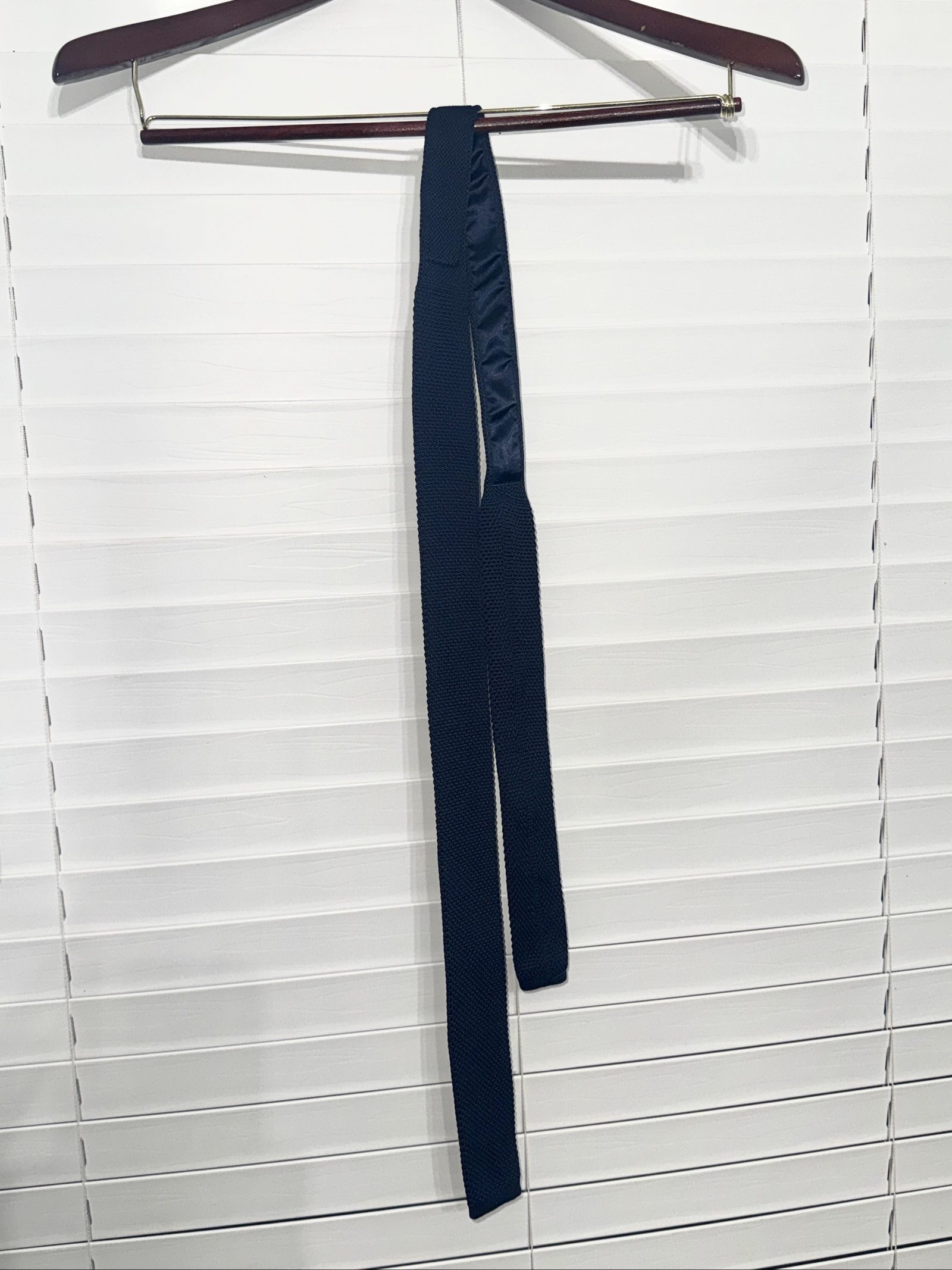 Banana Republic Navy Blue Knit Tie image 2