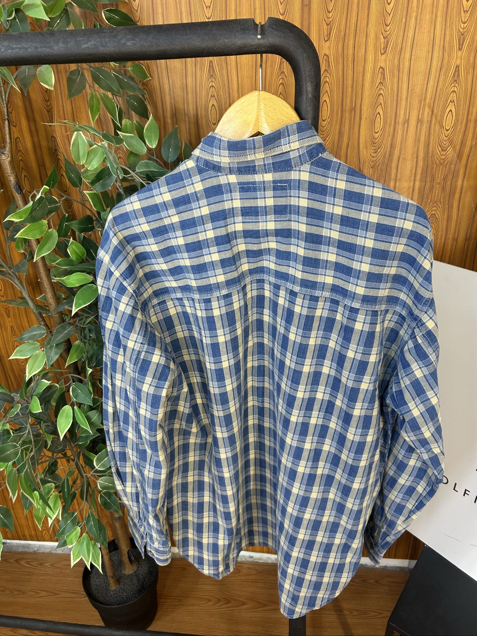 Levi's Uomo Camicia a Quadri Blu & Beige Cotone Taglia M image 6