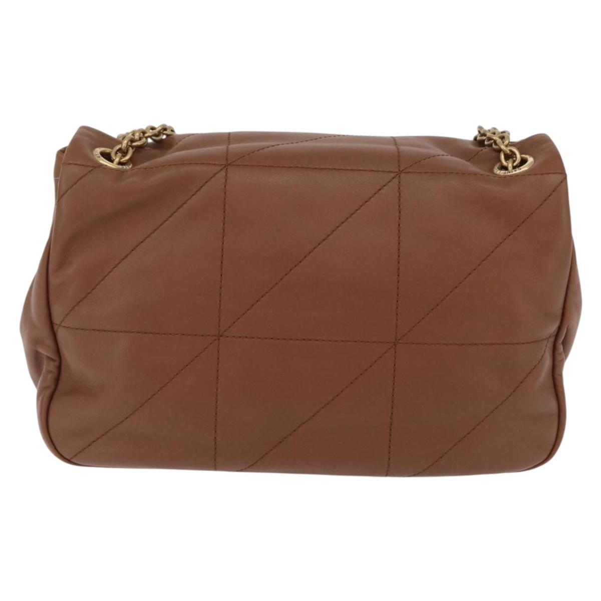 Saint Laurent Jamie Small Chain Shoulder Bag Leather Brown 763475 Auth ka6466SAM image 2