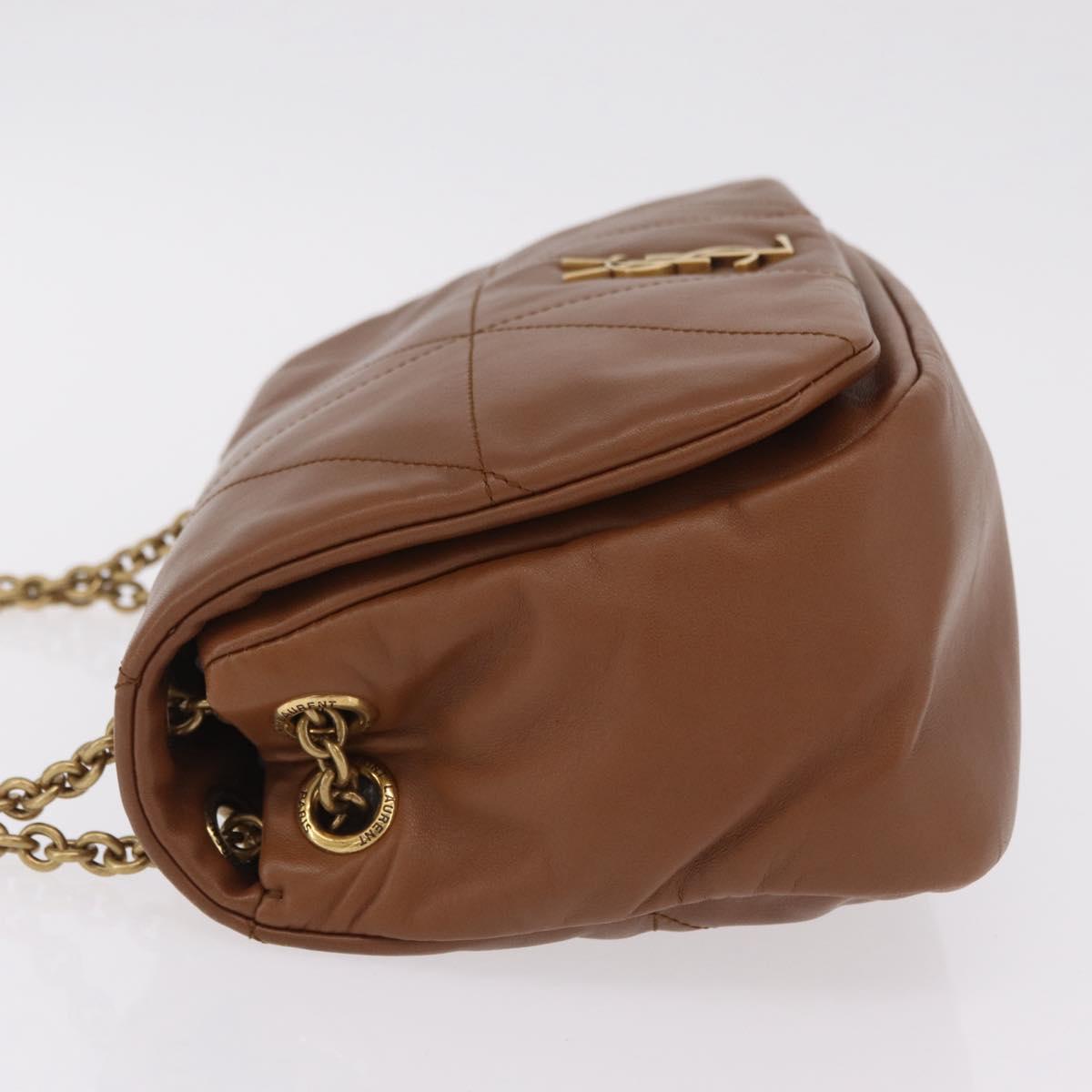 Saint Laurent Jamie Small Chain Shoulder Bag Leather Brown 763475 Auth ka6466SAM image 4