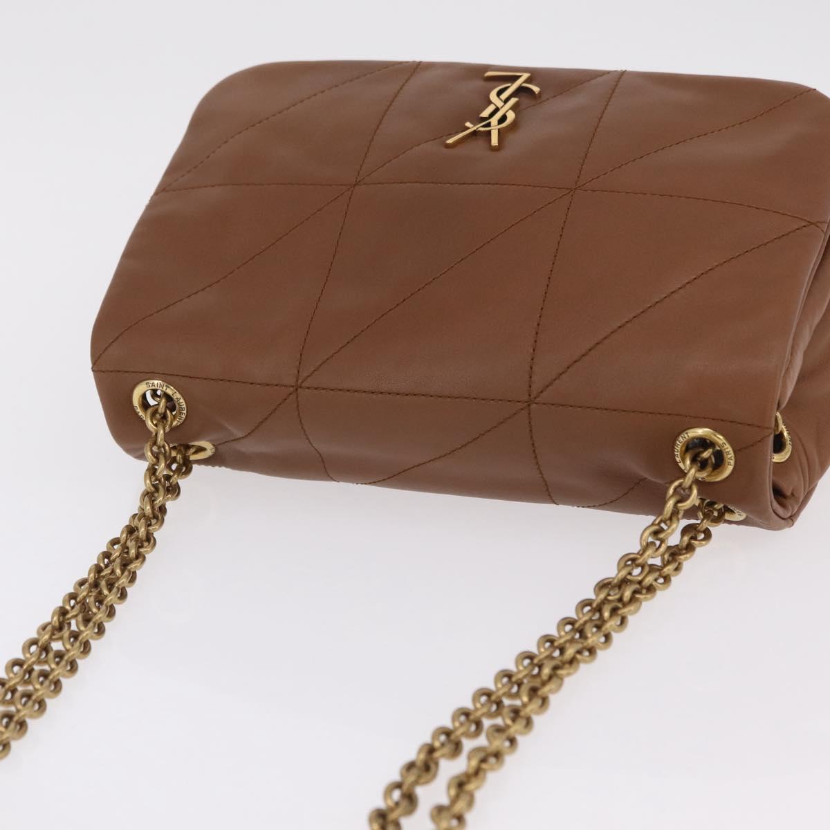 Saint Laurent Jamie Small Chain Shoulder Bag Leather Brown 763475 Auth ka6466SAM image 6