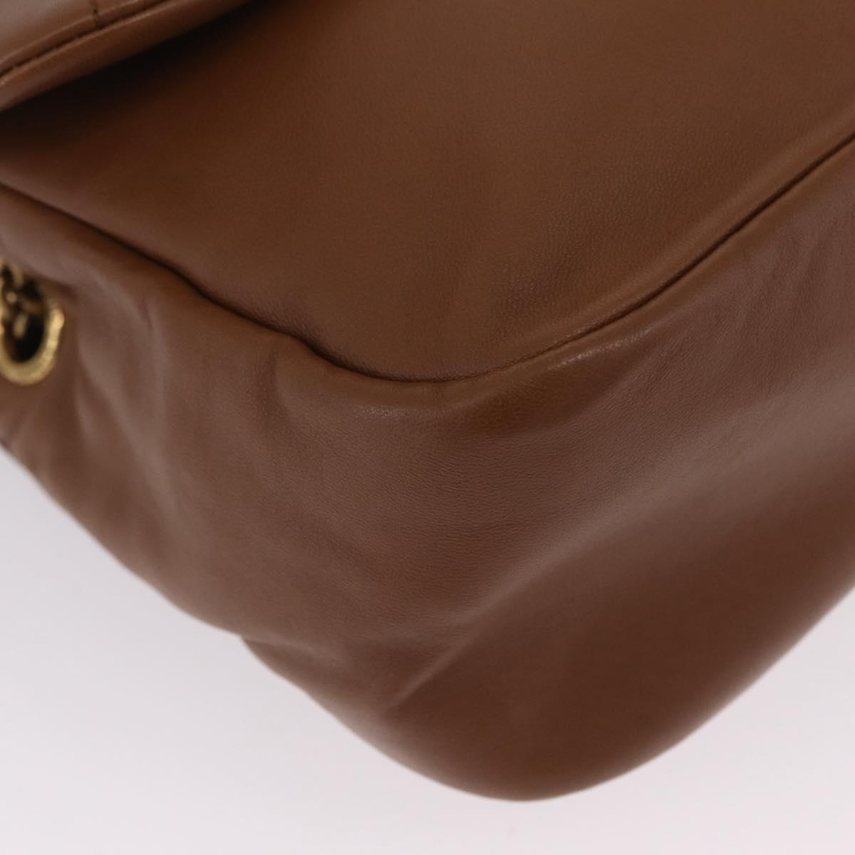 Saint Laurent Jamie Small Chain Shoulder Bag Leather Brown 763475 Auth ka6466SAM image 9