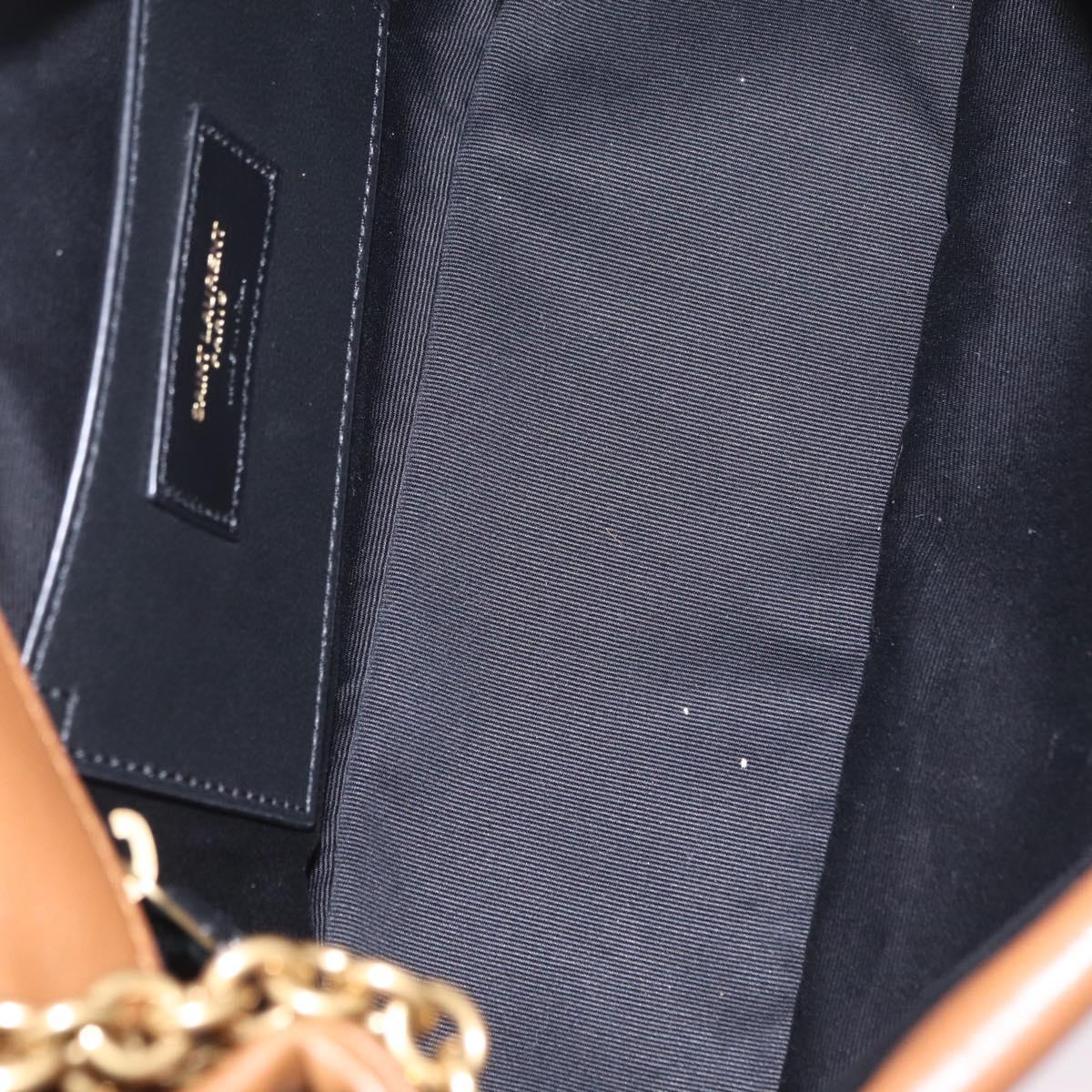 Saint Laurent Jamie Small Chain Shoulder Bag Leather Brown 763475 Auth ka6466SAM image 10
