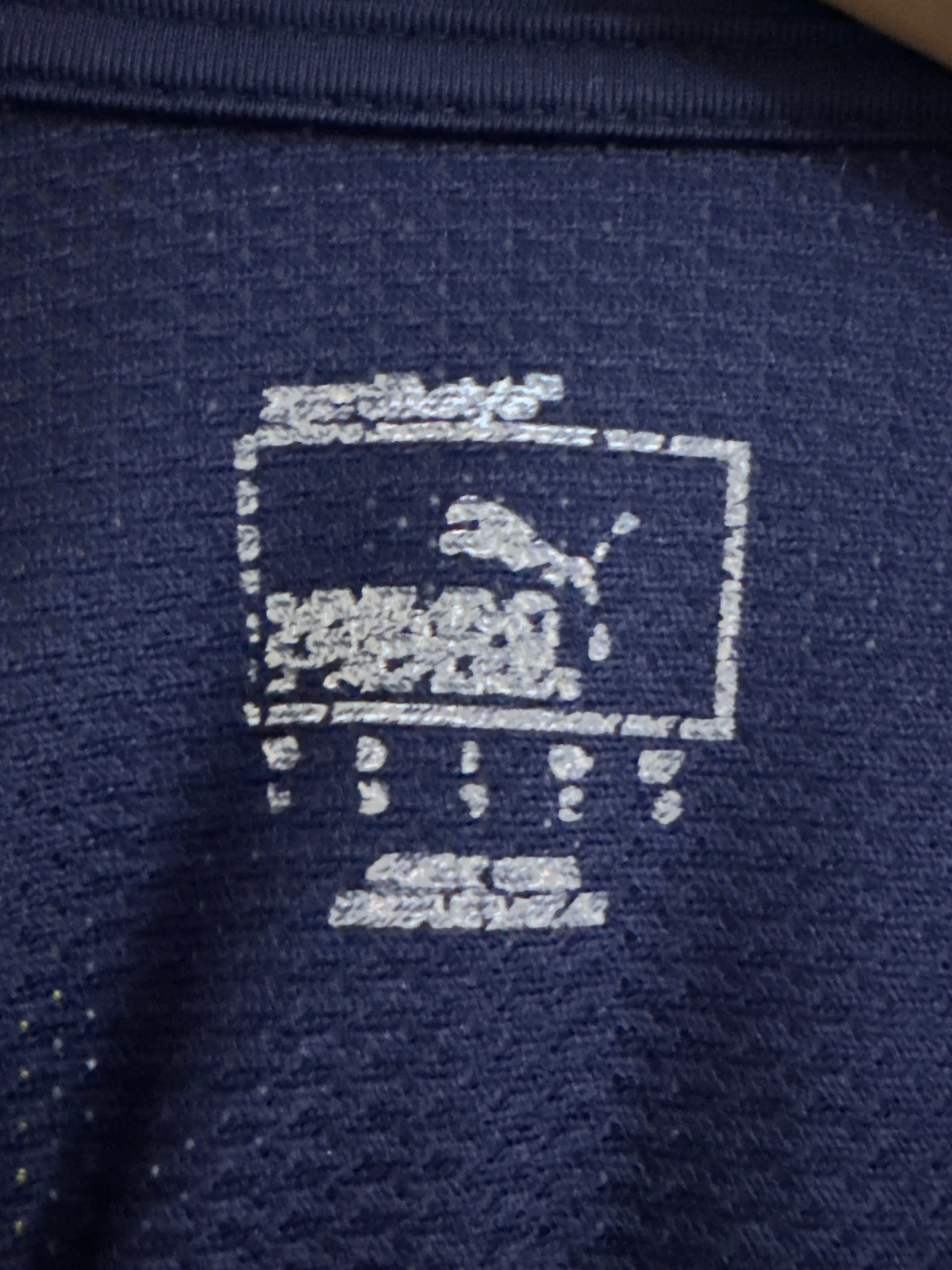 Puma Navy & Turquoise Men's Athletic T-Shirt Medium image 6