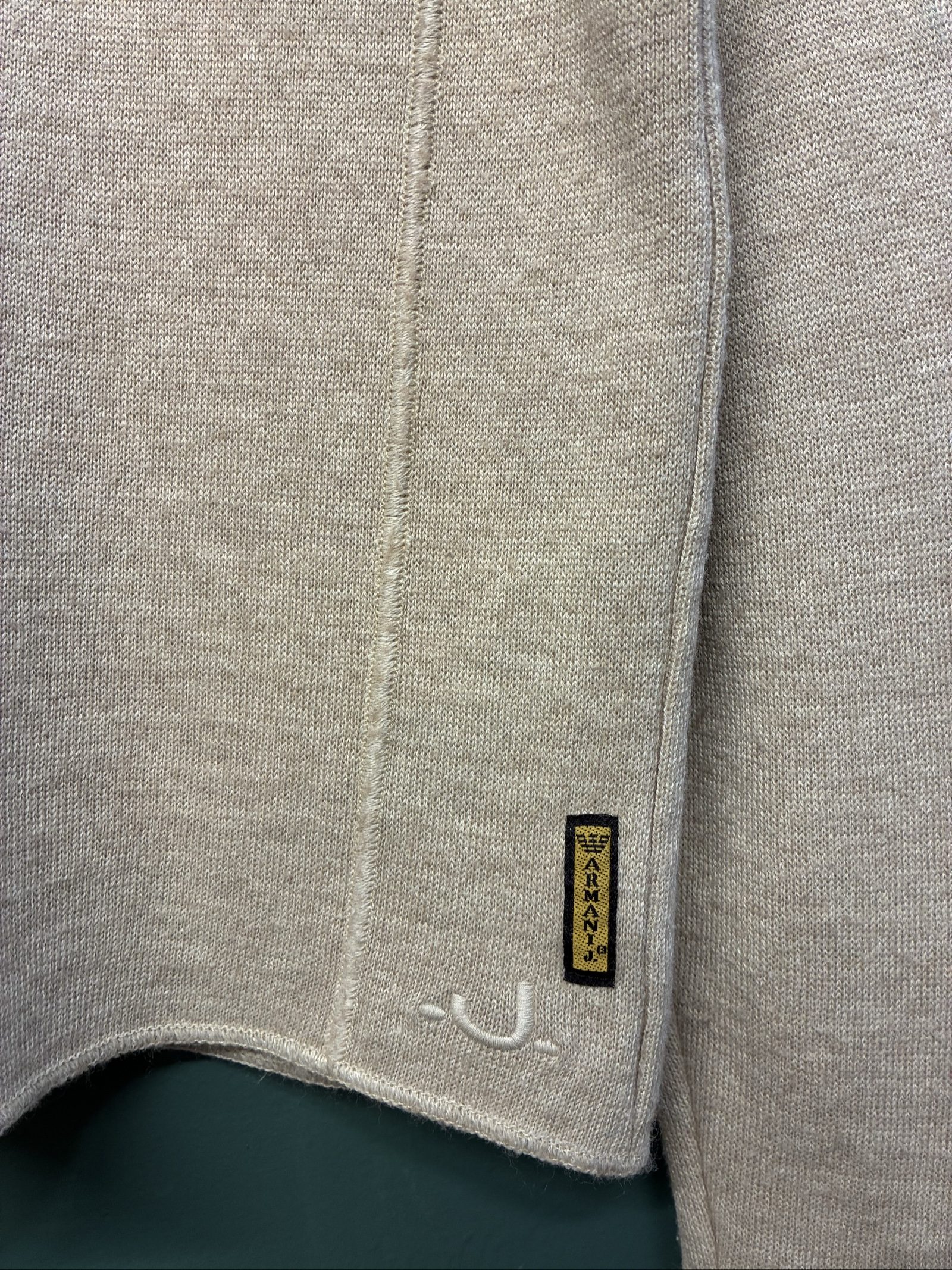 Armani Jeans Men Beige Knit Jumper image 2