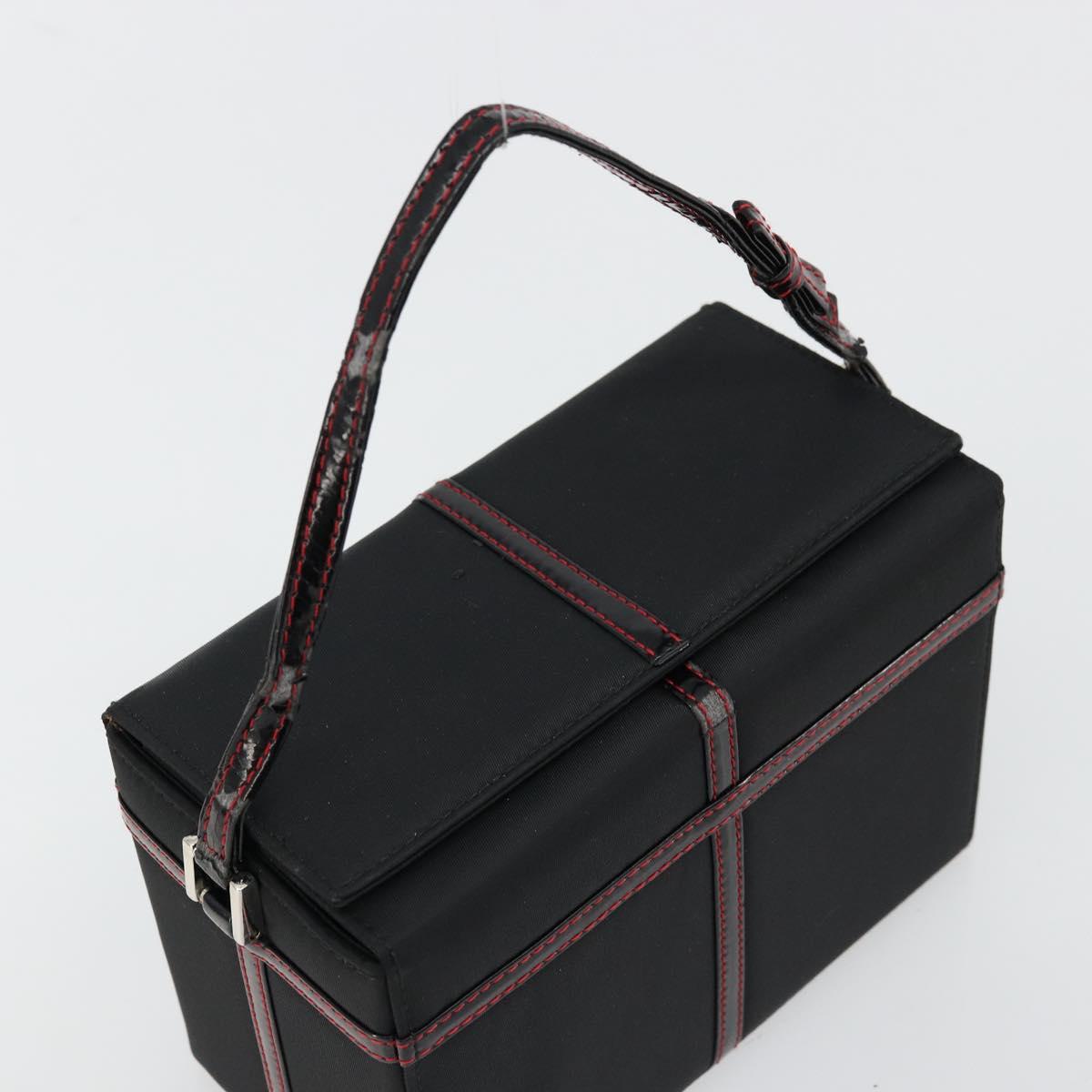 Christian Dior Vanity Pouch Nylon Black Silver Auth ep14195 image 6