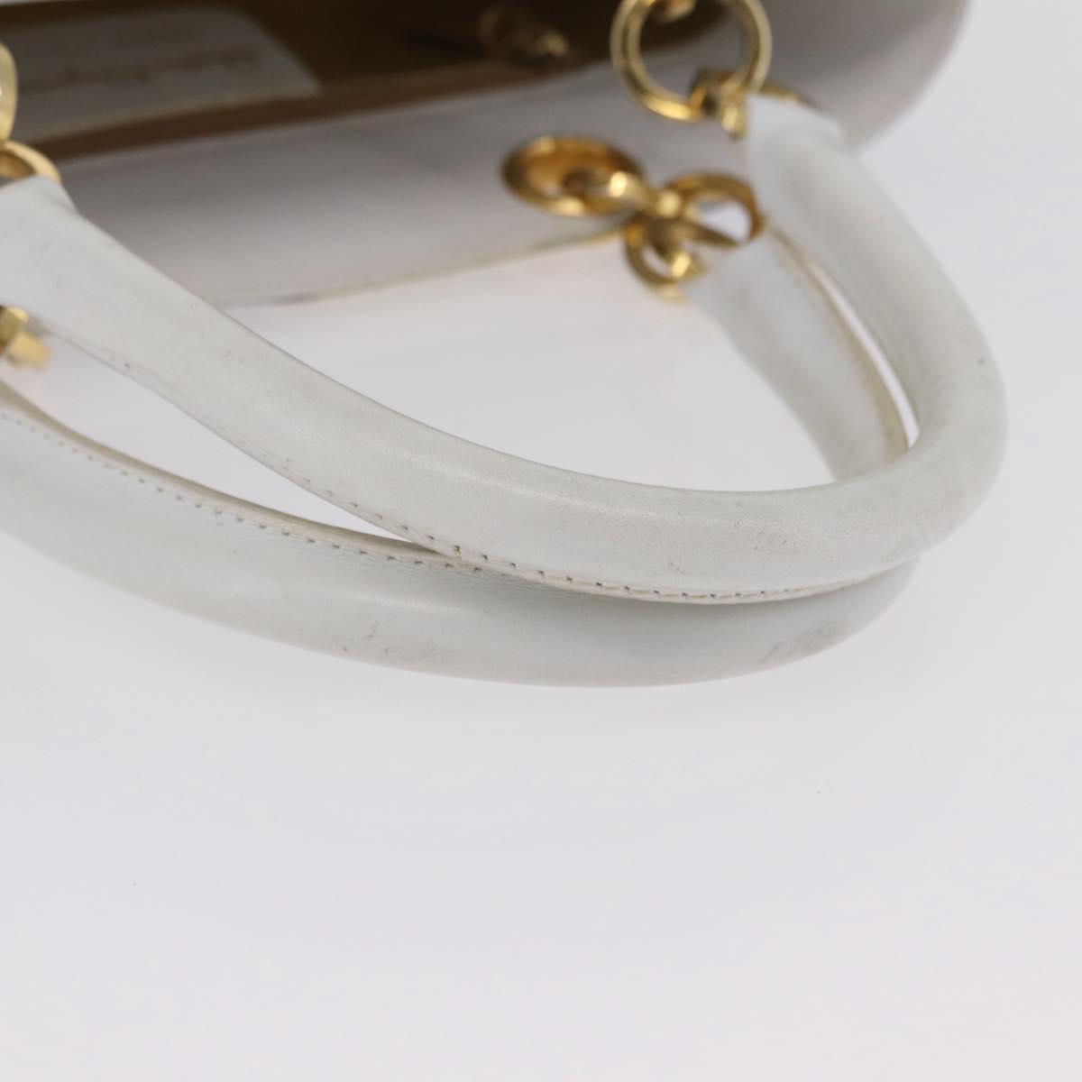 Salvatore Ferragamo Hand Bag Leather Multicolor Gold Auth 206927A image 9