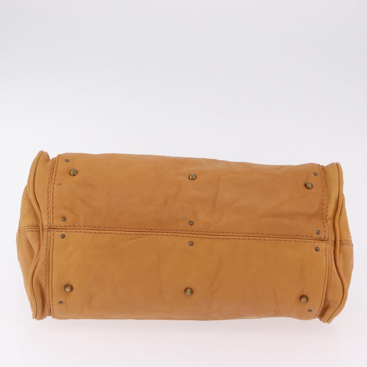 Chloe Paddington Hand Bag Leather Brown Gold Silver Auth am12746V image 5